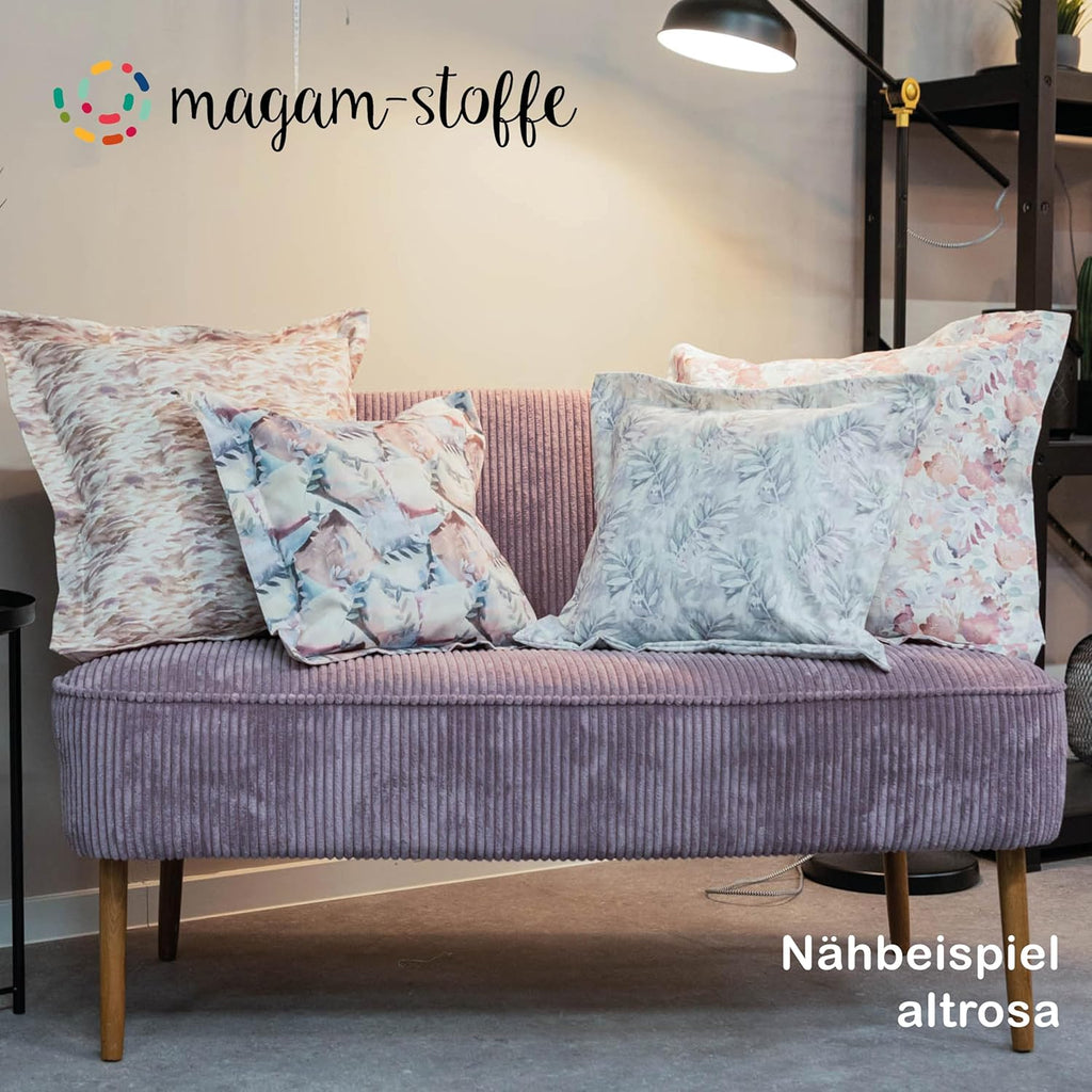 MAGAM-Stoffe Wien Samtcord Deko Polster Taschen Kleidung Breitcord Meterware ab 50cm (15. Petrol dunkel)