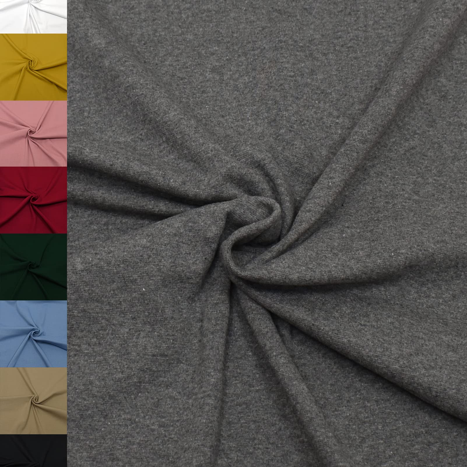 MAGAM-Stoffe Noah Bündchenstoff Feinstrick uni Oeko-Tex Meterware 50cm (18. Aqua türkis)