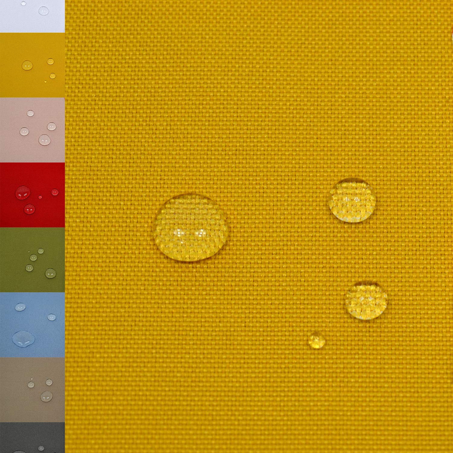 MAGAM-Stoffe Malte Outdoor Stoff Planenstoff Zeltstoff Reißfest Wasserdicht Meterware 50cm (Exklusiv Grau)