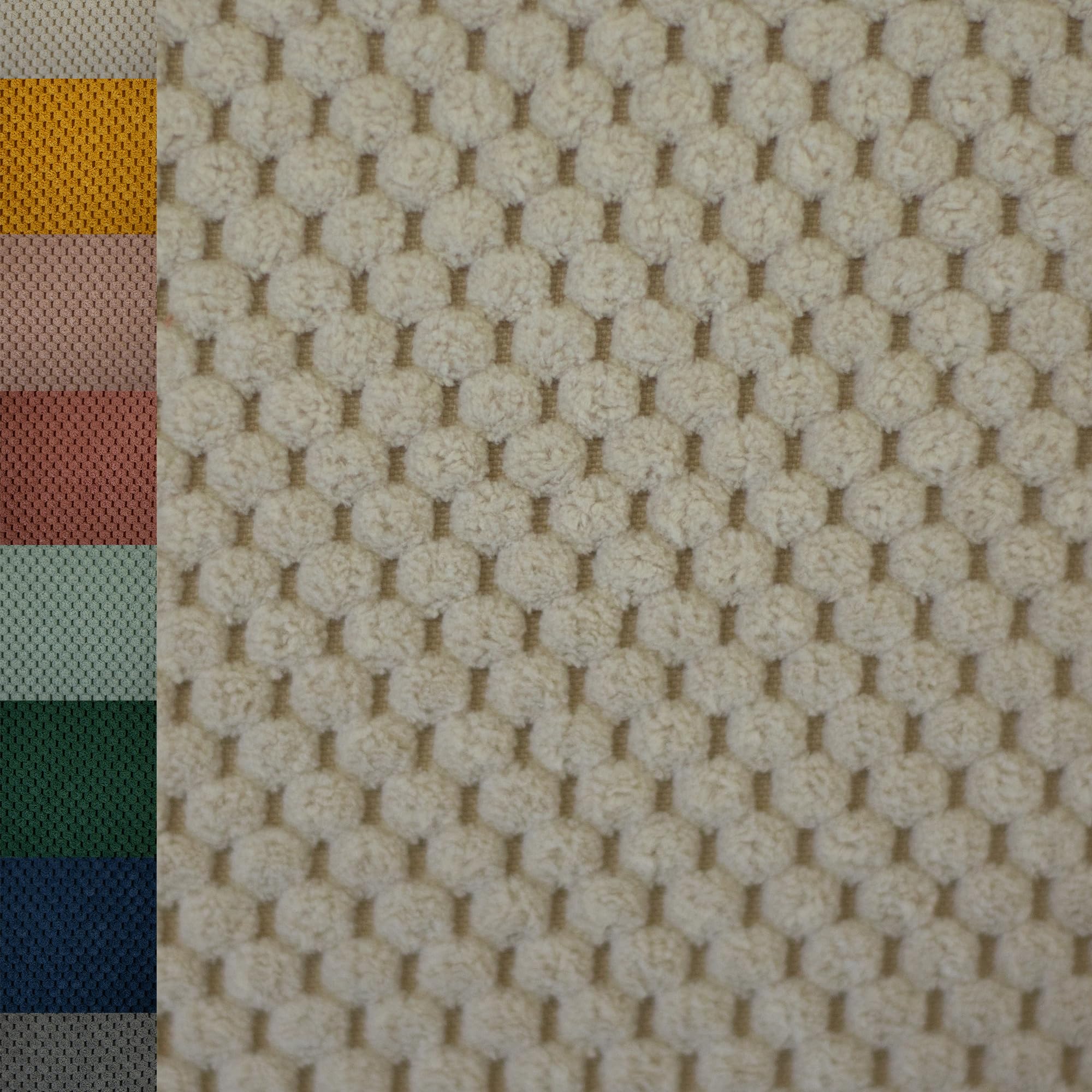 MAGAM-Stoffe Barcelona weicher Deko Polster Taschen Cord Samt Meterware ab 50cm (06. Taubenblau)