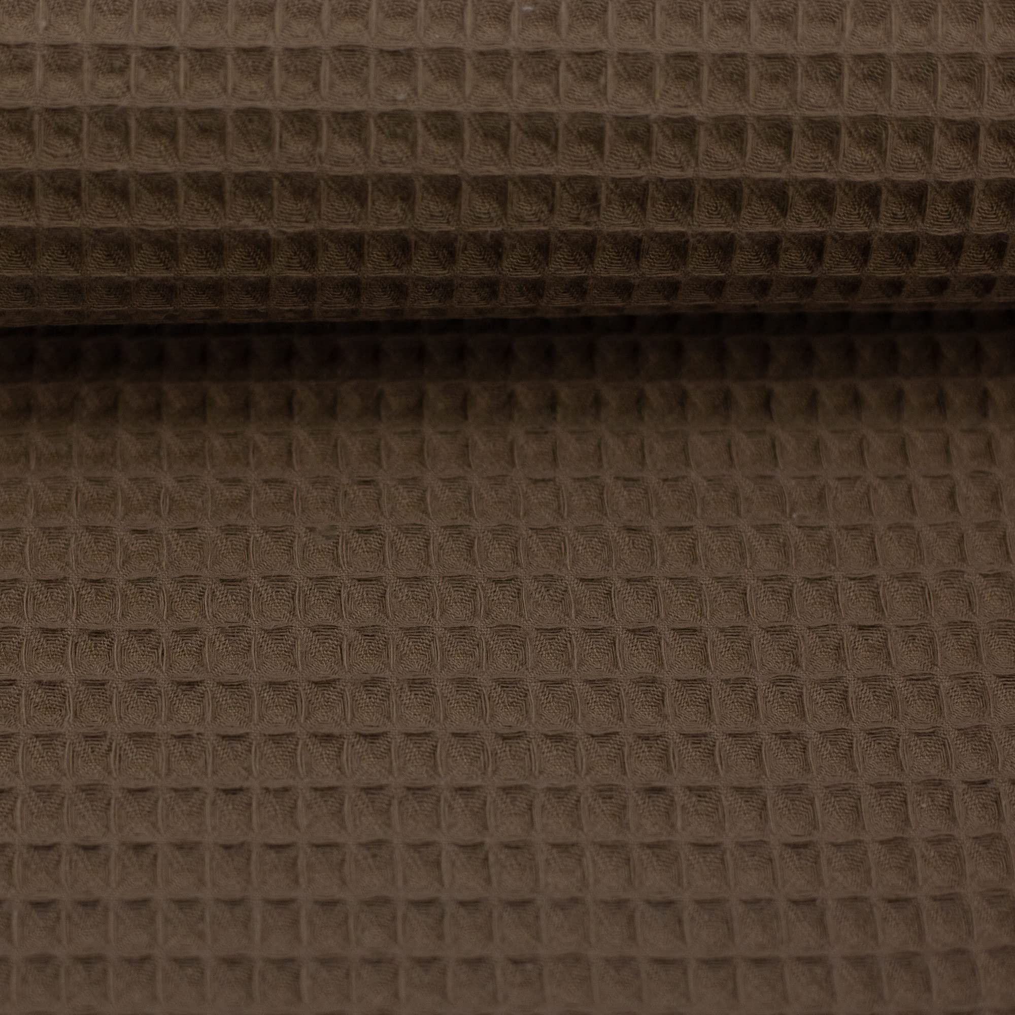 MAGAM-Stoffe Ella Waffel Stoff 100% Baumwollstoff Oeko-Tex Meterware 50cm (16. Aubergine)