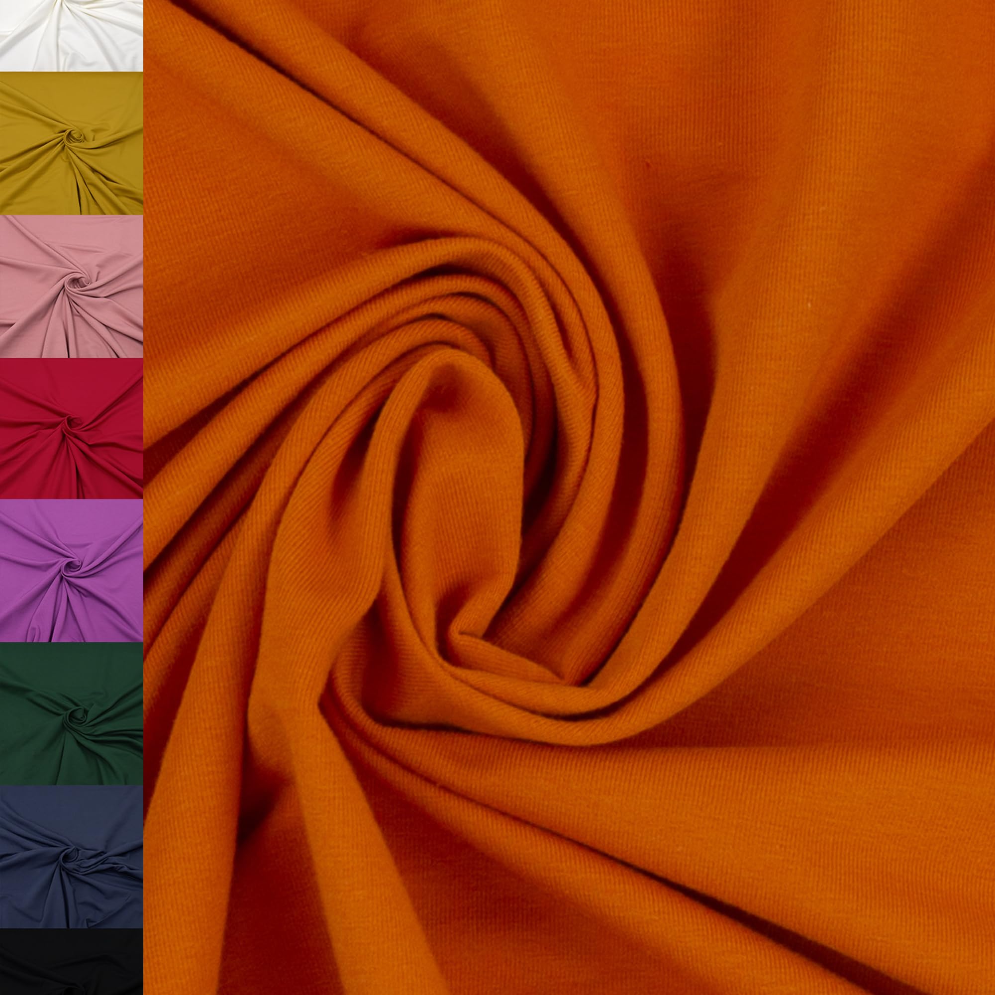 MAGAM-Stoffe Finn Jersey Stoff uni Oeko-Tex Meterware 50cm (29. Dunkelgrau)