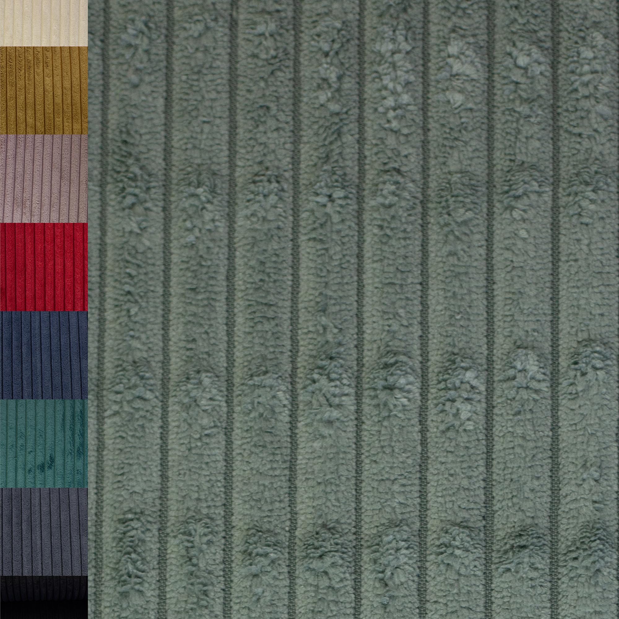 MAGAM-Stoffe Wien Samtcord Deko Polster Taschen Kleidung Breitcord Meterware ab 50cm (15. Petrol dunkel)