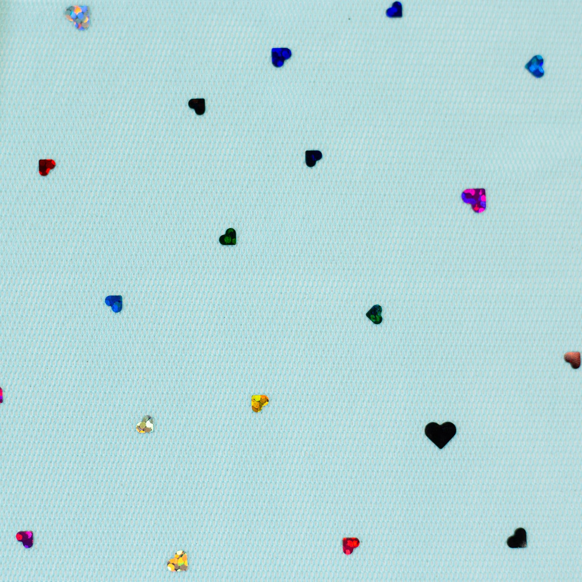 MAGAM-Stoffe Tüllstoff für Bekleidung Deko Soft Tüll Meterware (Herzen weiß)