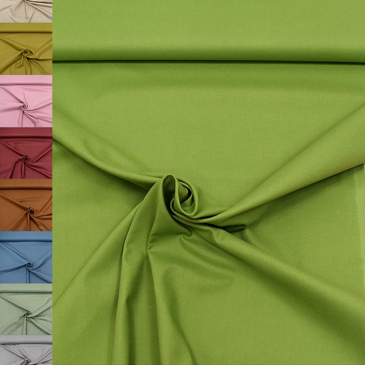 MAGAM-Stoffe Dylan weicher Canvas Baumwollstoff Kleidung Polsterstoff Meterware 50cm (12. Dunkelblau)