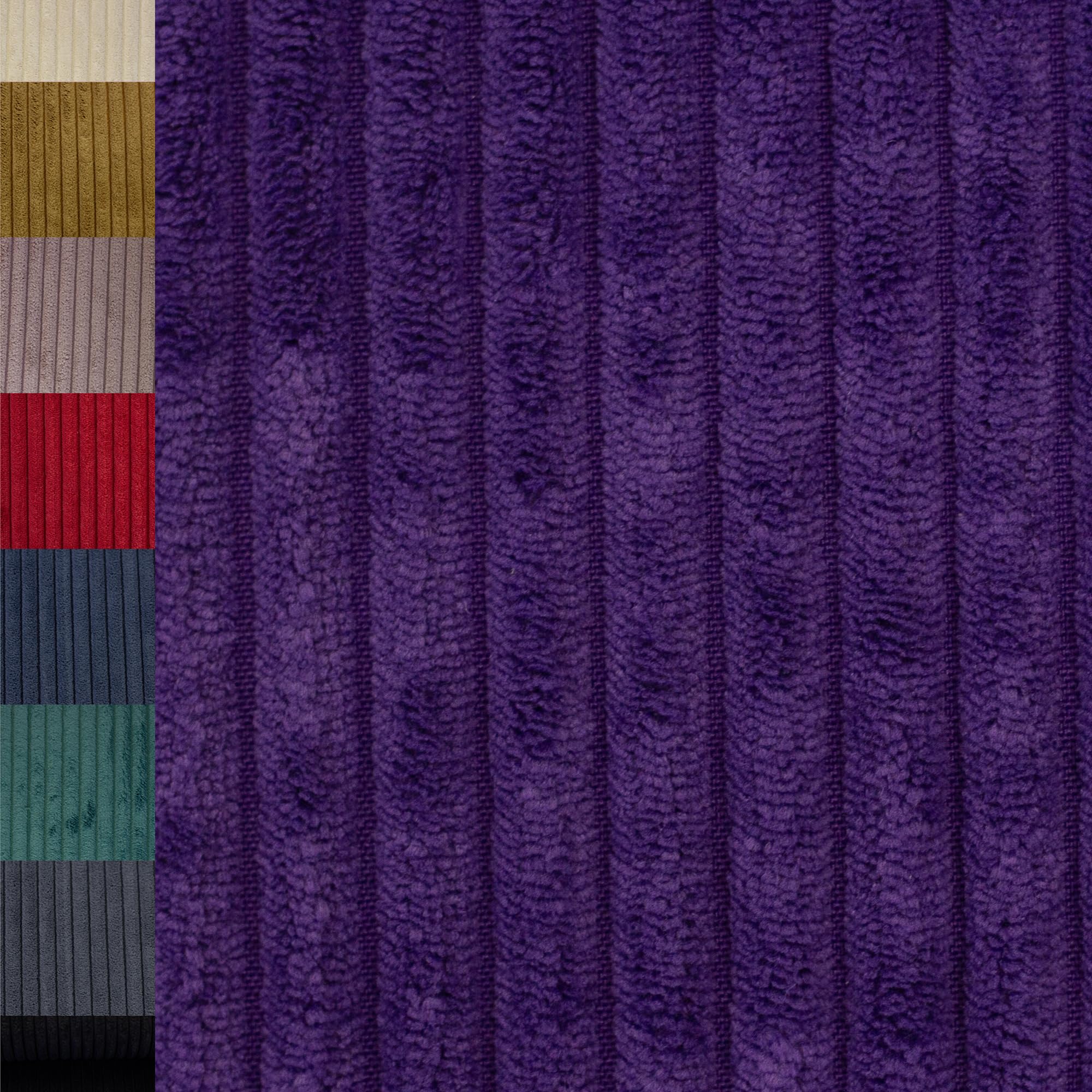 MAGAM-Stoffe Wien Samtcord Deko Polster Taschen Kleidung Breitcord Meterware ab 50cm (15. Petrol dunkel)