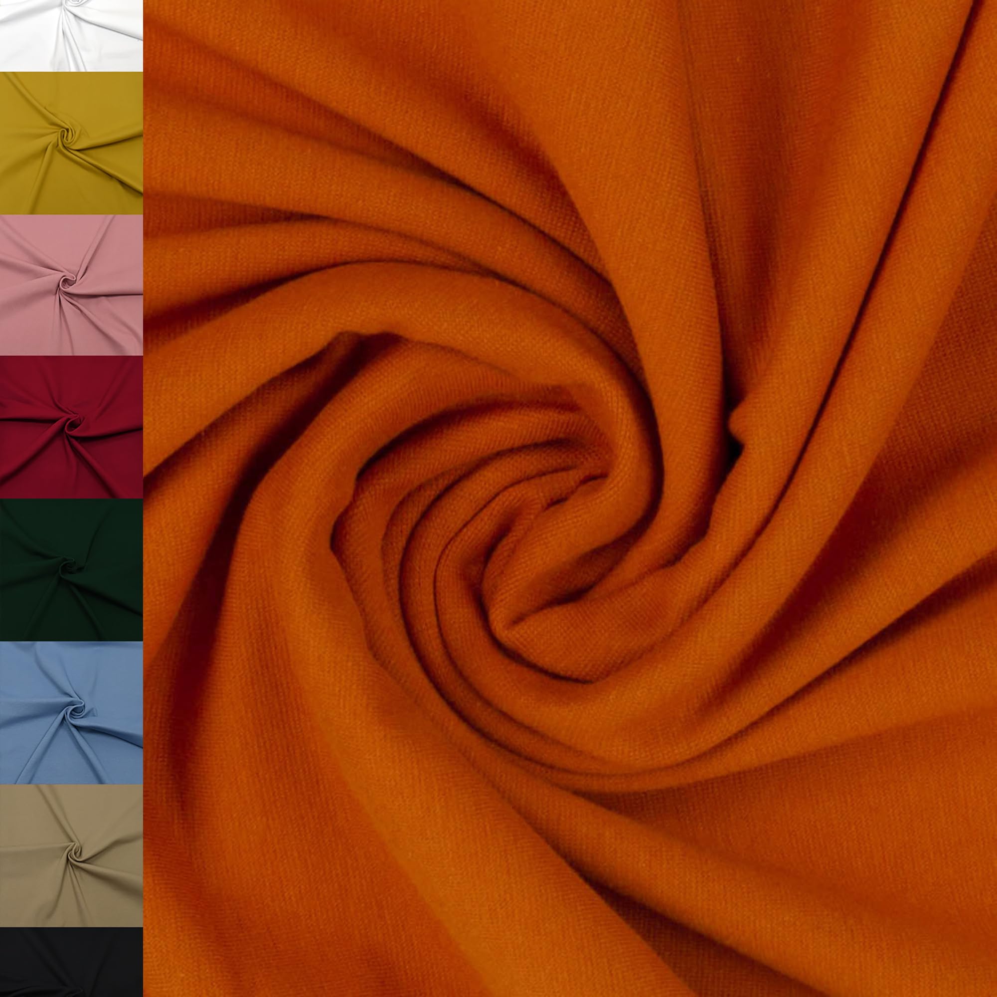 MAGAM-Stoffe Noah Bündchenstoff Feinstrick uni Oeko-Tex Meterware 50cm (18. Aqua türkis)