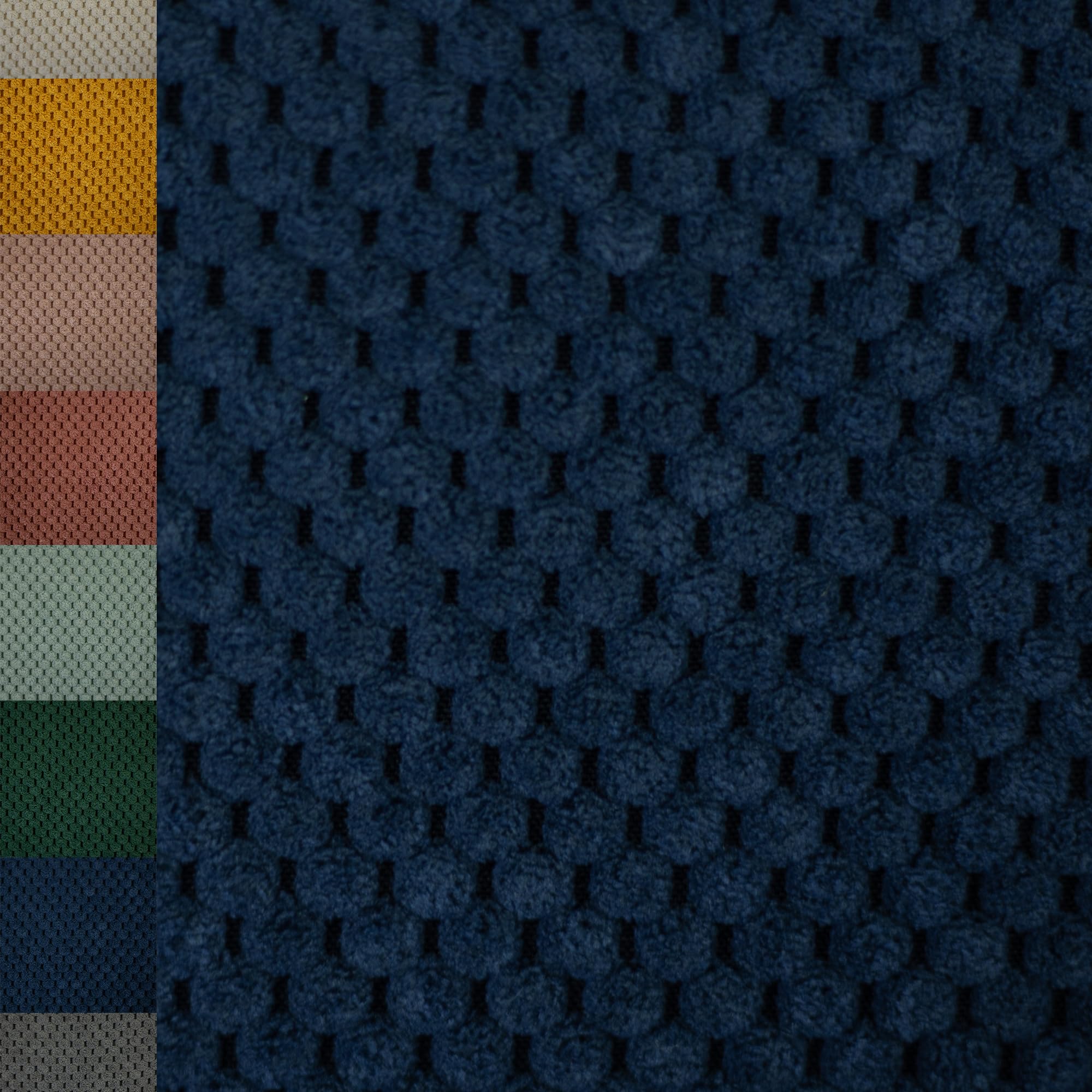 MAGAM-Stoffe Barcelona weicher Deko Polster Taschen Cord Samt Meterware ab 50cm (06. Taubenblau)