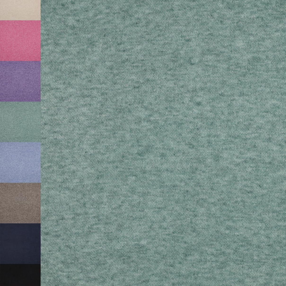 MAGAM-Stoffe Adele super weicher Strickstoff für Kleidung Meterware ab 50cm (10. Meliert grau)