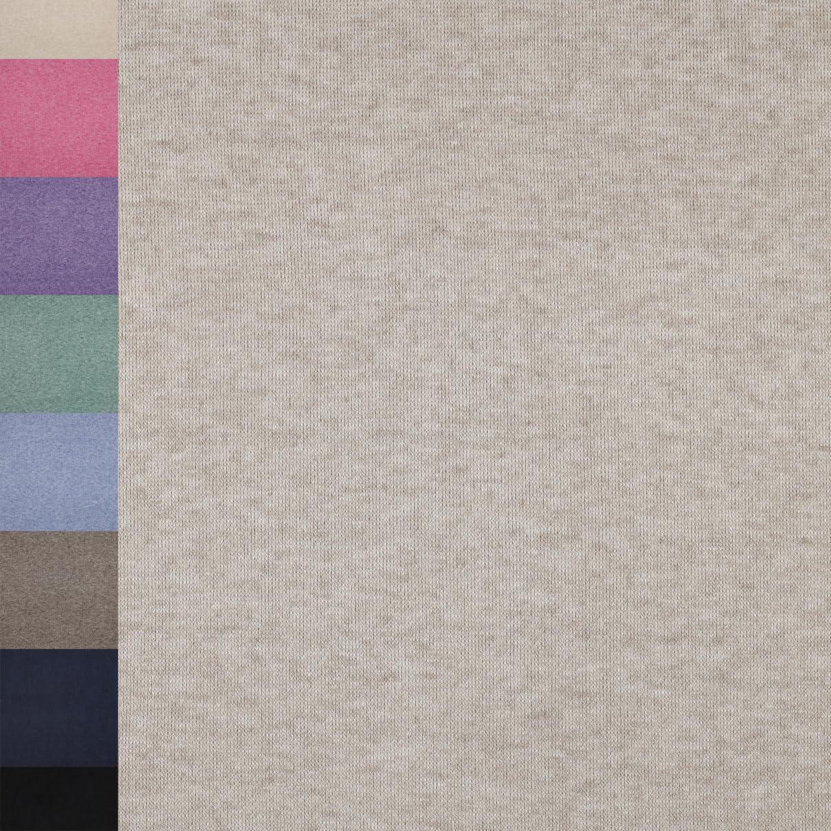 MAGAM-Stoffe Adele super weicher Strickstoff für Kleidung Meterware ab 50cm (10. Meliert grau)