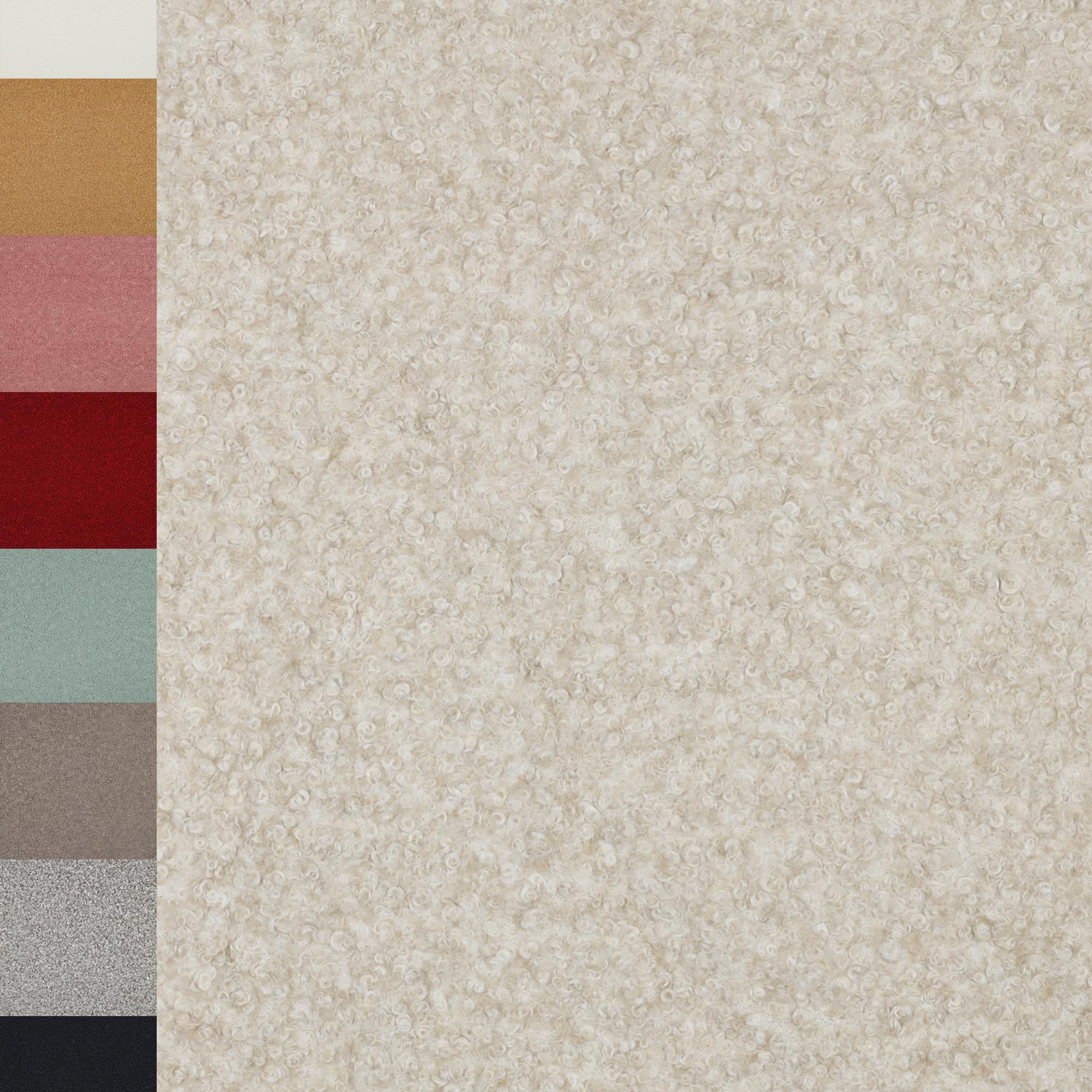 MAGAM-Stoffe Ruby Teddy super weicher Teddyfell Boucle Meterware ab 50cm (01. Natur)