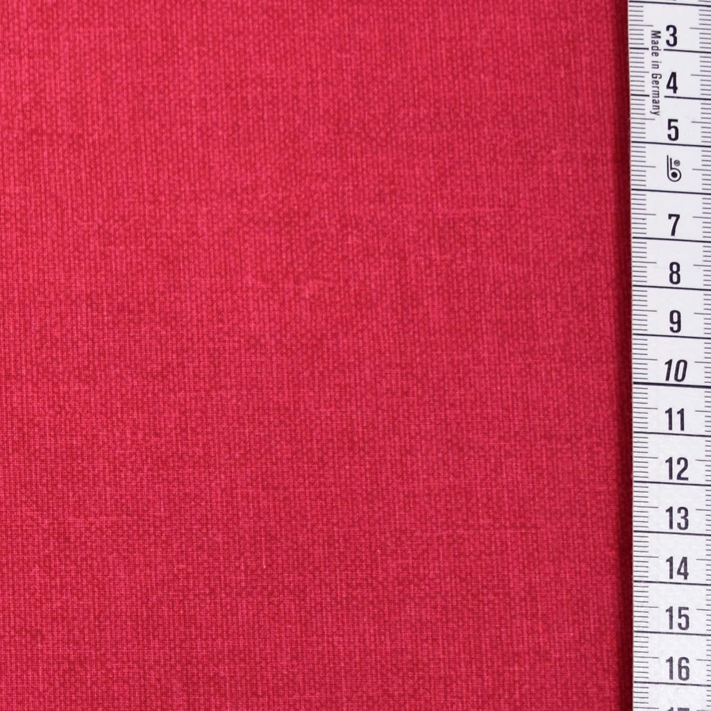 MAGAM-Stoffe Nele Baumwollstoff mit Leinen-Optik Oeko-Tex Meterware 50cm (04. Beeren-Rot)