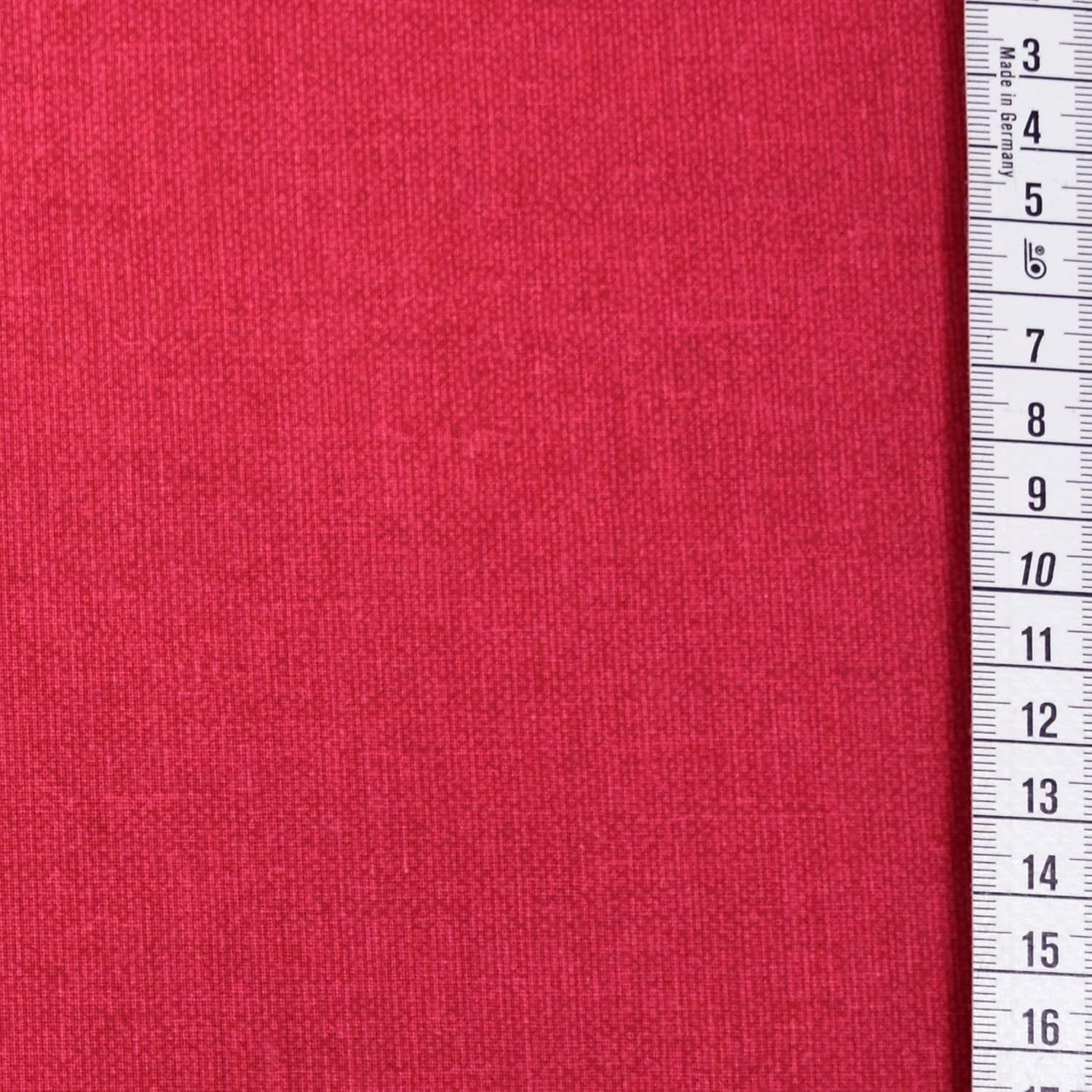 MAGAM-Stoffe Nele Baumwollstoff mit Leinen-Optik Oeko-Tex Meterware 50cm (04. Beeren-Rot)