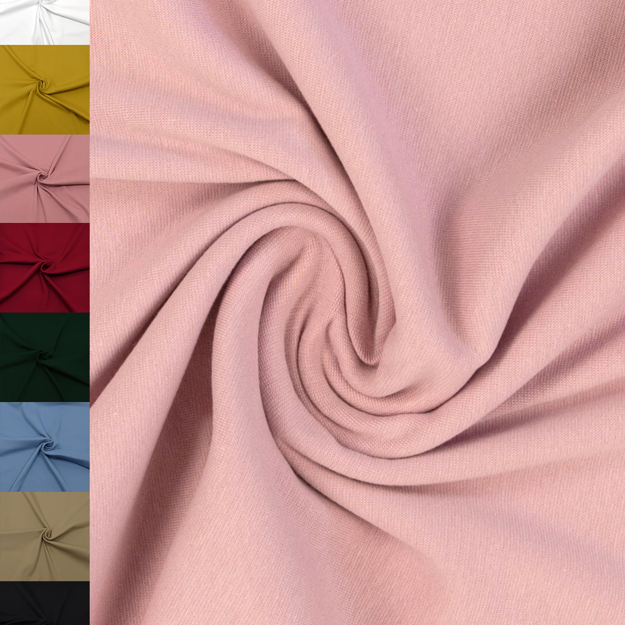 MAGAM-Stoffe Noah Bündchenstoff Feinstrick uni Oeko-Tex Meterware 50cm (18. Aqua türkis)