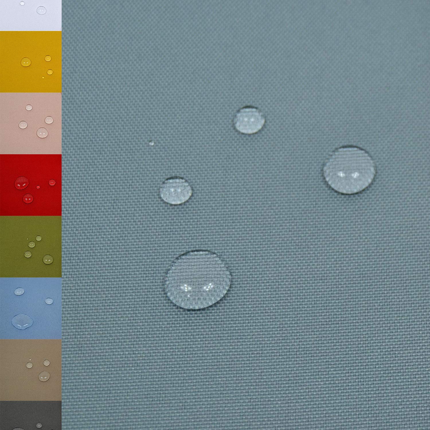 MAGAM-Stoffe Malte Outdoor Stoff Planenstoff Zeltstoff Reißfest Wasserdicht Meterware 50cm (Exklusiv Grau)