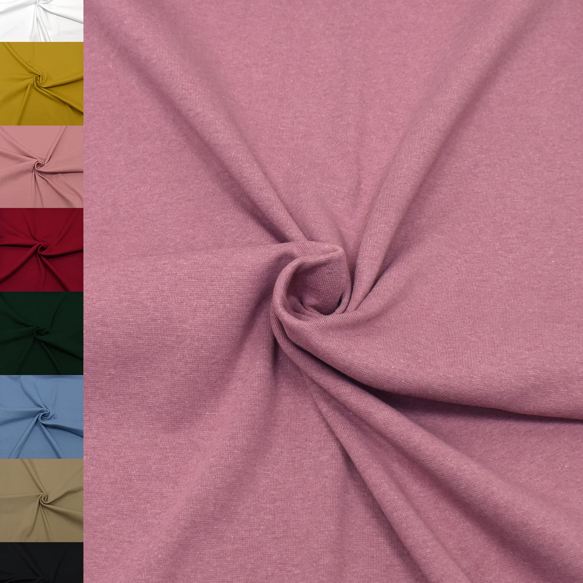 MAGAM-Stoffe Noah Bündchenstoff Feinstrick uni Oeko-Tex Meterware 50cm (18. Aqua türkis)