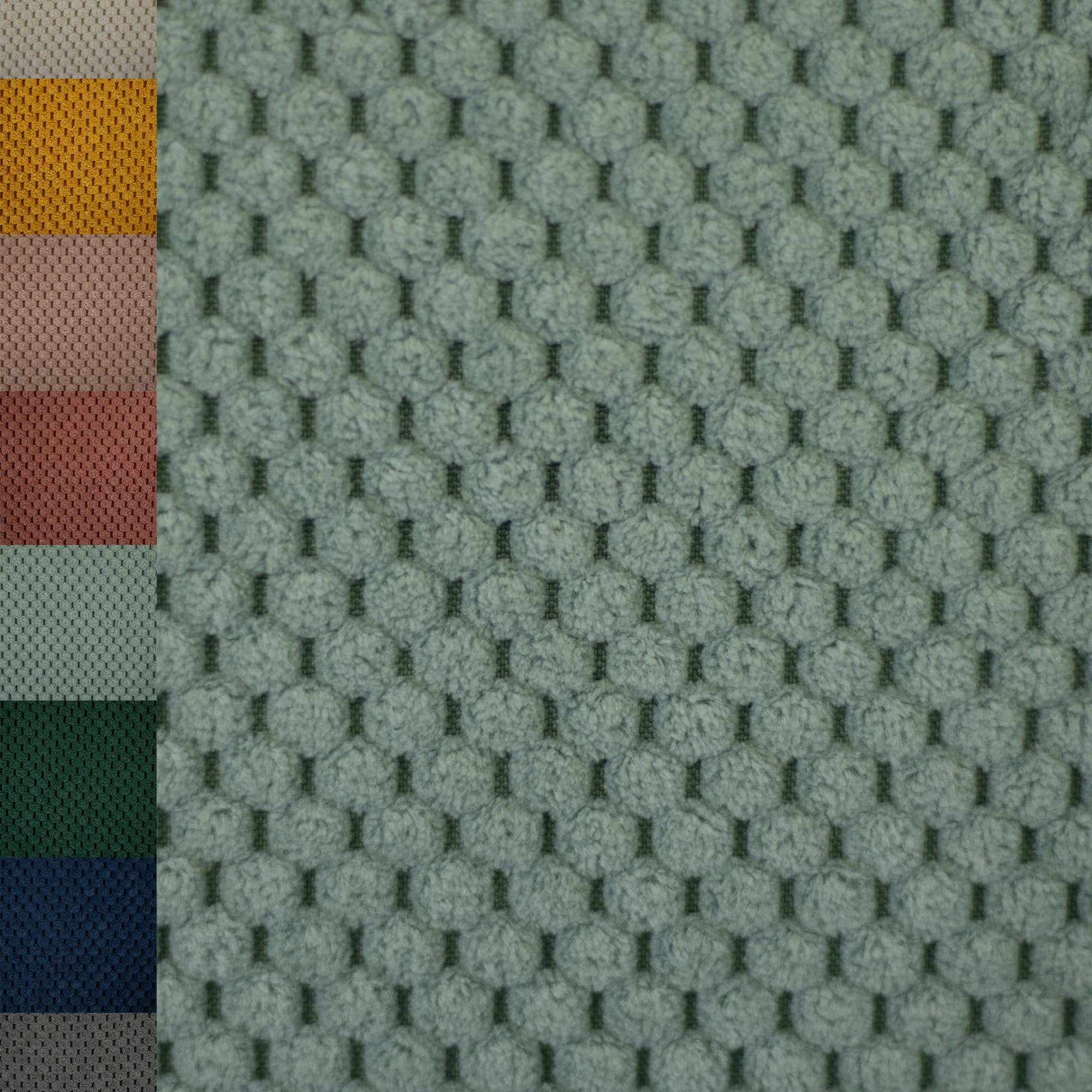 MAGAM-Stoffe Barcelona weicher Deko Polster Taschen Cord Samt Meterware ab 50cm (06. Taubenblau)