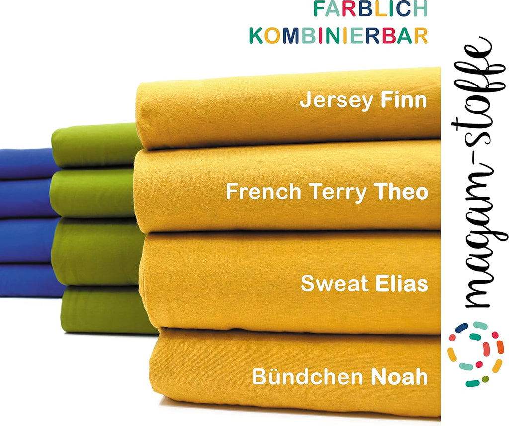 MAGAM-Stoffe Finn Jersey Stoff uni Oeko-Tex Meterware 50cm (29. Dunkelgrau)