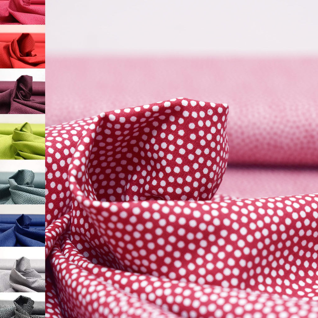 MAGAM-Stoffe Keno Tupfen Baumwollstoff Oeko-Tex Meterware 50cm (02. Orange)