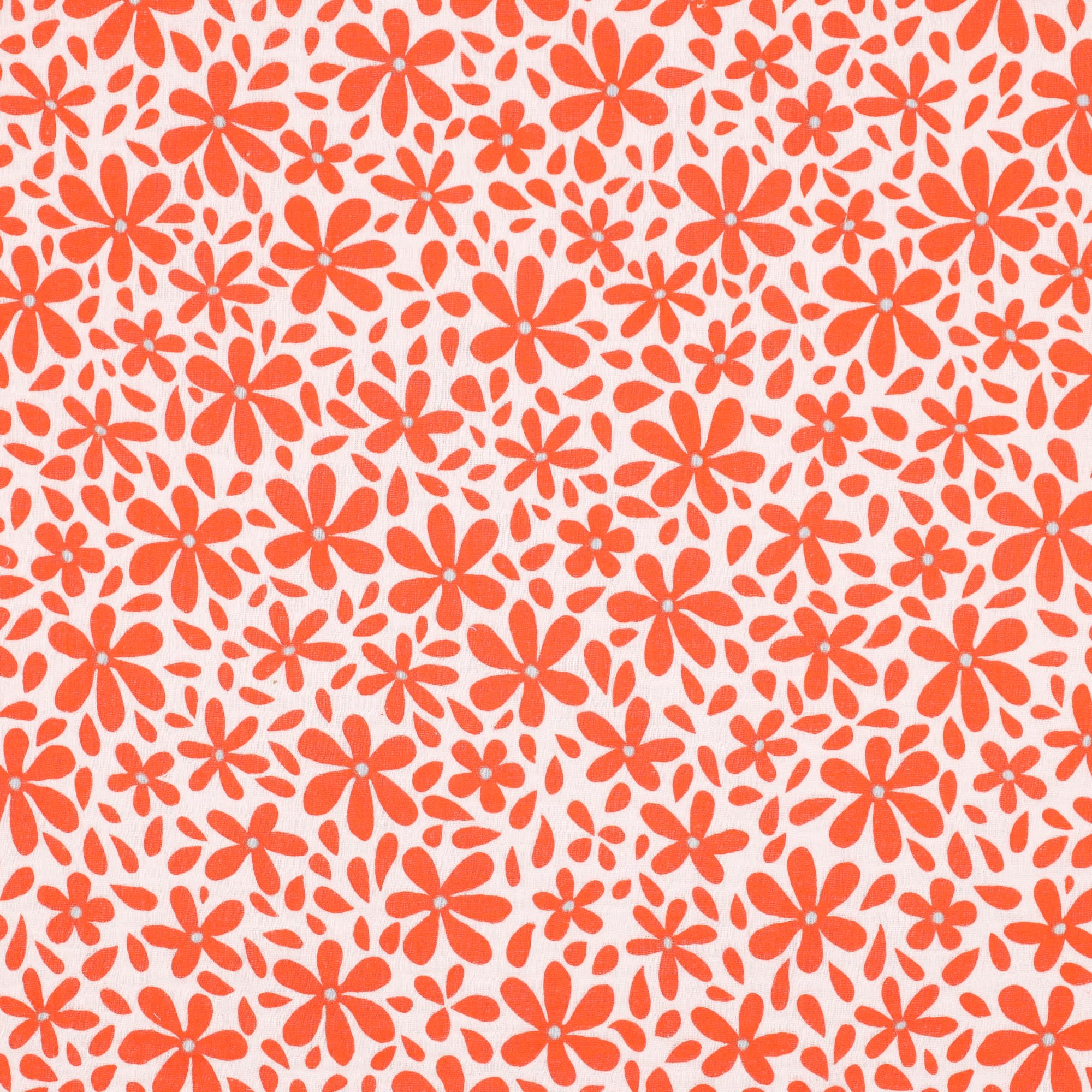 MAGAM-Stoffe Paul Musselin Mulltuch Kinder Baumwollstoff Oeko-Tex Meterware 50cm (Haselnuss & bunte Blätter)