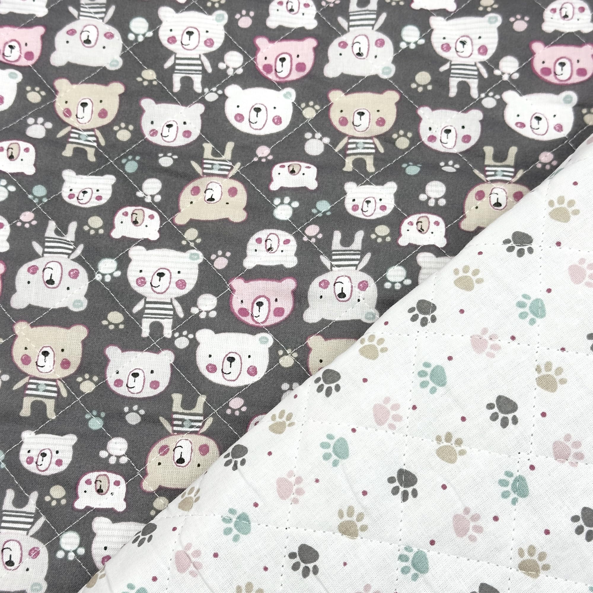 MAGAM-Stoffe Alma Steppstoff Baumwollstoff Oeko-Tex Meterware 50cm (Bauernhof)