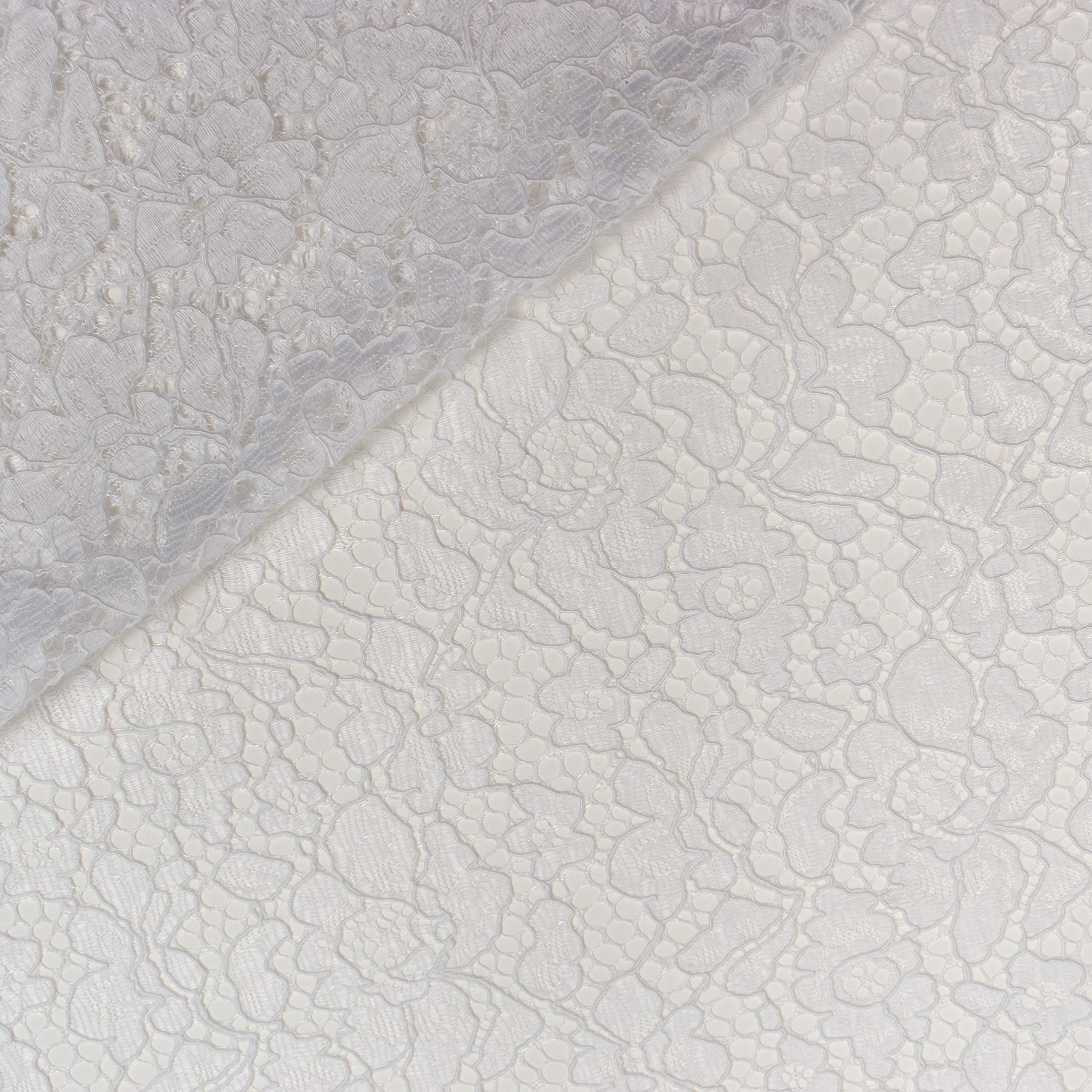 MAGAM-Stoffe Carmen Spitzenstoff Blumen-Spitze Bekleidung Deko Meterware 50cm (Mint)