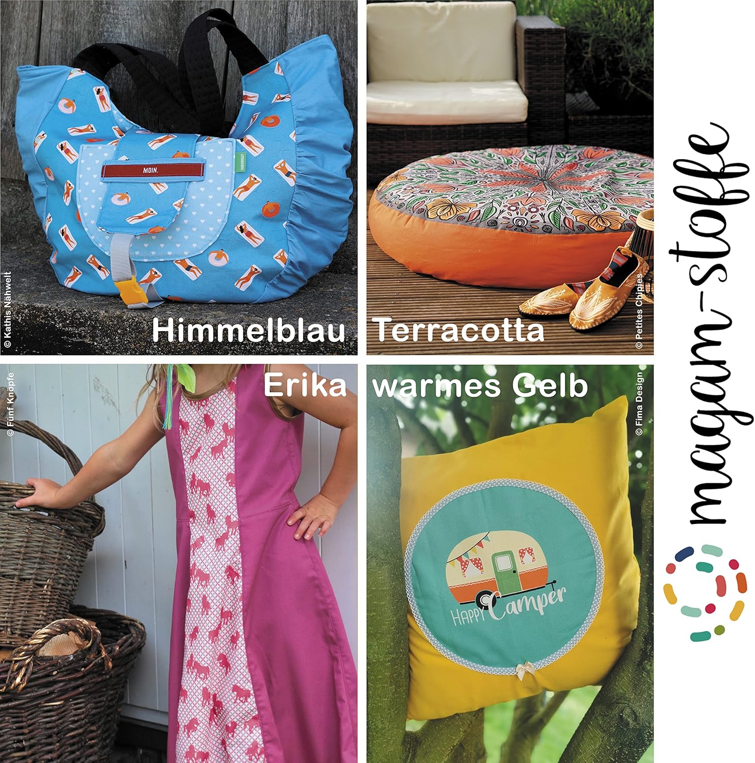 MAGAM-Stoffe Sophie Baumwollstoff Uni 100% Baumwolle Oeko-Tex Meterware 50cm (11. Rosenholz)