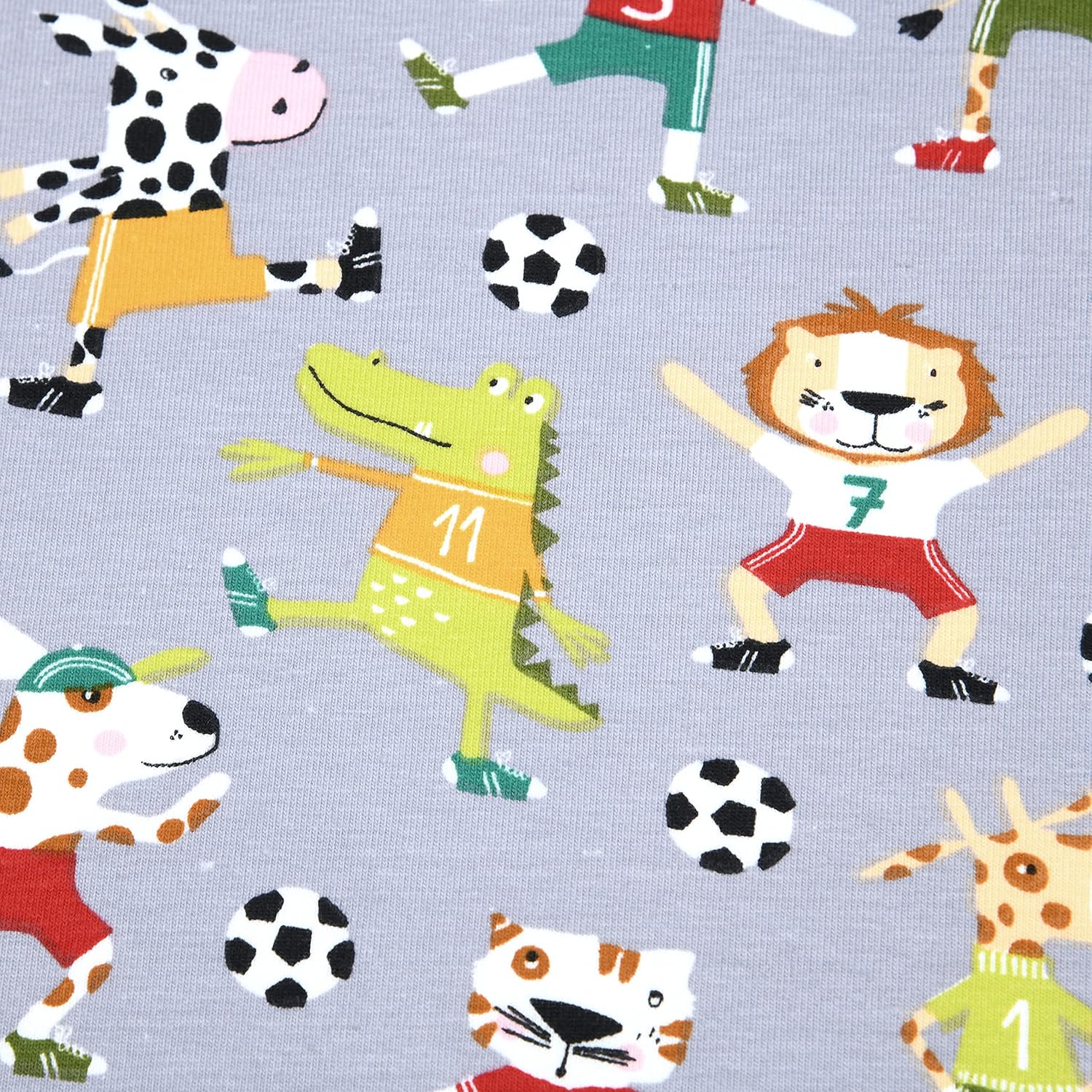 MAGAM-Stoffe Zizou Kinderstoff Oeko-Tex Meterware 50cm (Jersey grau)