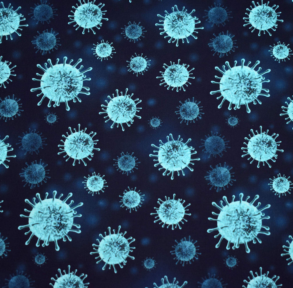 MAGAM-Stoffe Tomke Baumwollstoff Kinderstoff Oeko-Tex Meterware 50cm (Virus pink)