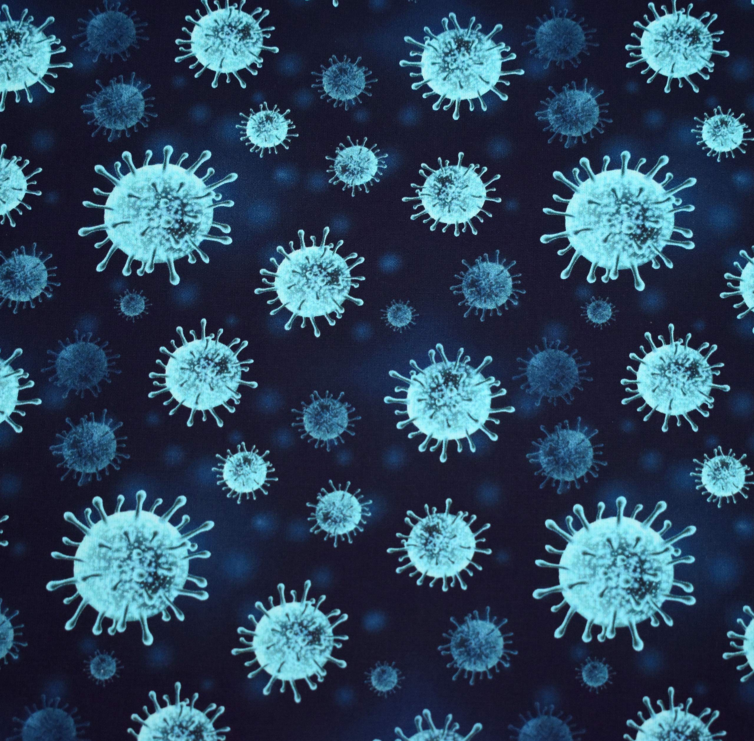 MAGAM-Stoffe Tomke Baumwollstoff Kinderstoff Oeko-Tex Meterware 50cm (Virus pink)