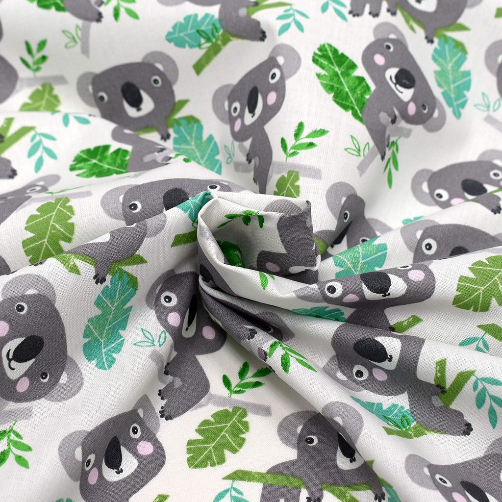 MAGAM-Stoffe Koala Bär Kinder Baumwollstoff aus Frankreich OEKO-TEX Meterware ab 50cm