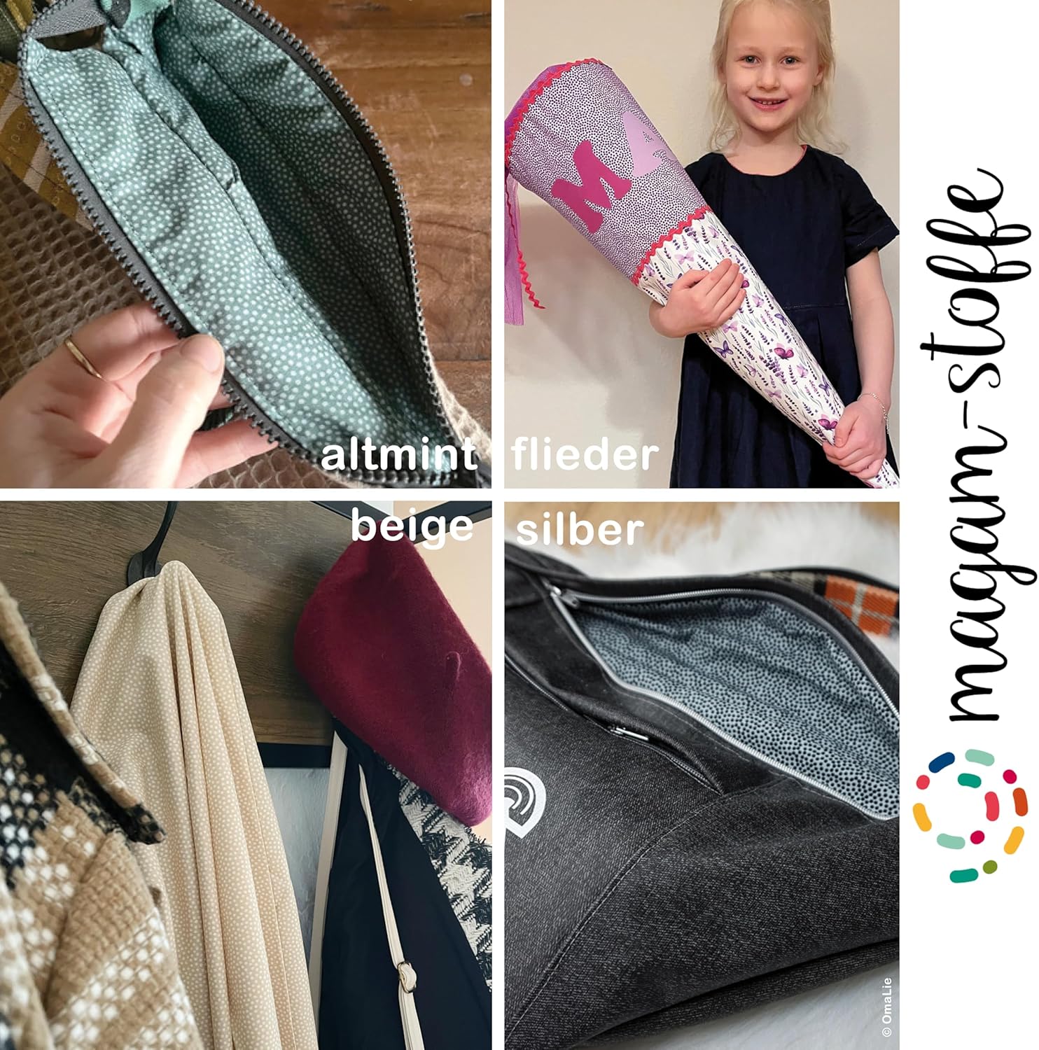 MAGAM-Stoffe Keno Tupfen Baumwollstoff Oeko-Tex Meterware 50cm (02. Orange)