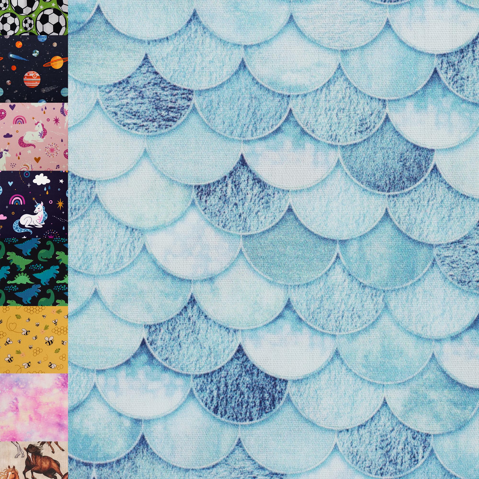 MAGAM-Stoffe Niklas Kinder Baumwollstoff ÖKO-TEX Meterware ab 50cm (Bienen gelb)