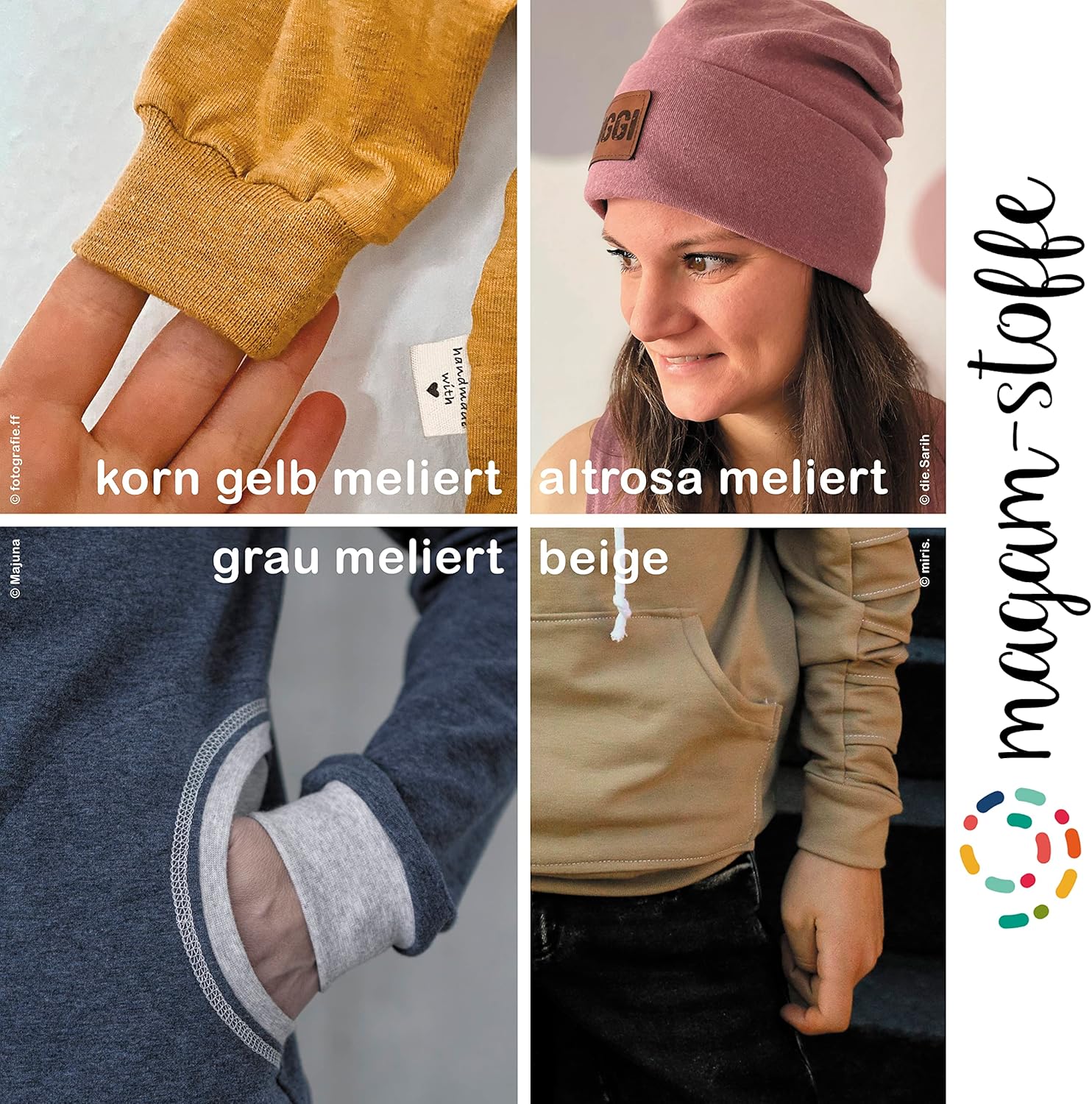 MAGAM-Stoffe Noah Bündchenstoff Feinstrick uni Oeko-Tex Meterware 50cm (18. Aqua türkis)