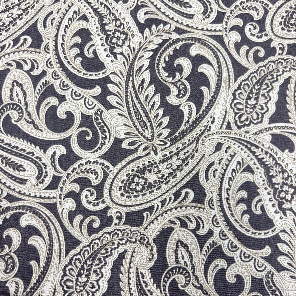 MAGAM-Stoffe Penelope Baumwollstoff aus Frankreich OEKO-TEX Meterware ab 50cm (Anthrazit)