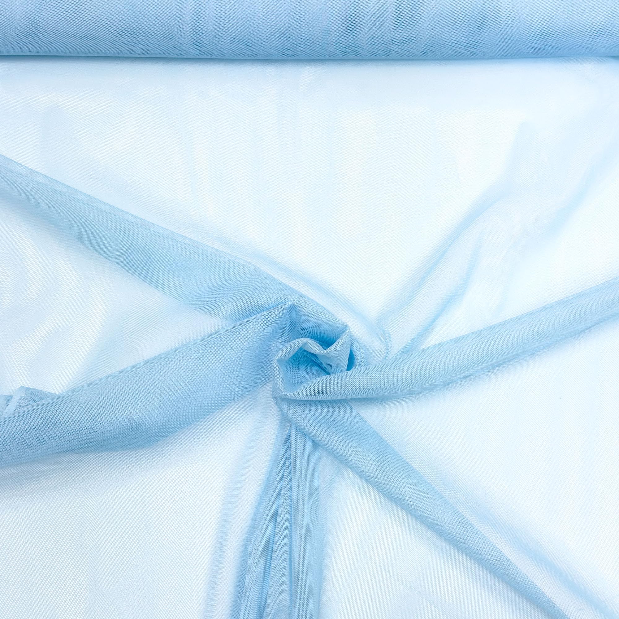 MAGAM-Stoffe Jasmin weicher Tüllstoff für Bekleidung Deko Soft Tüll Meterware (Glitzer 02 natur gold)