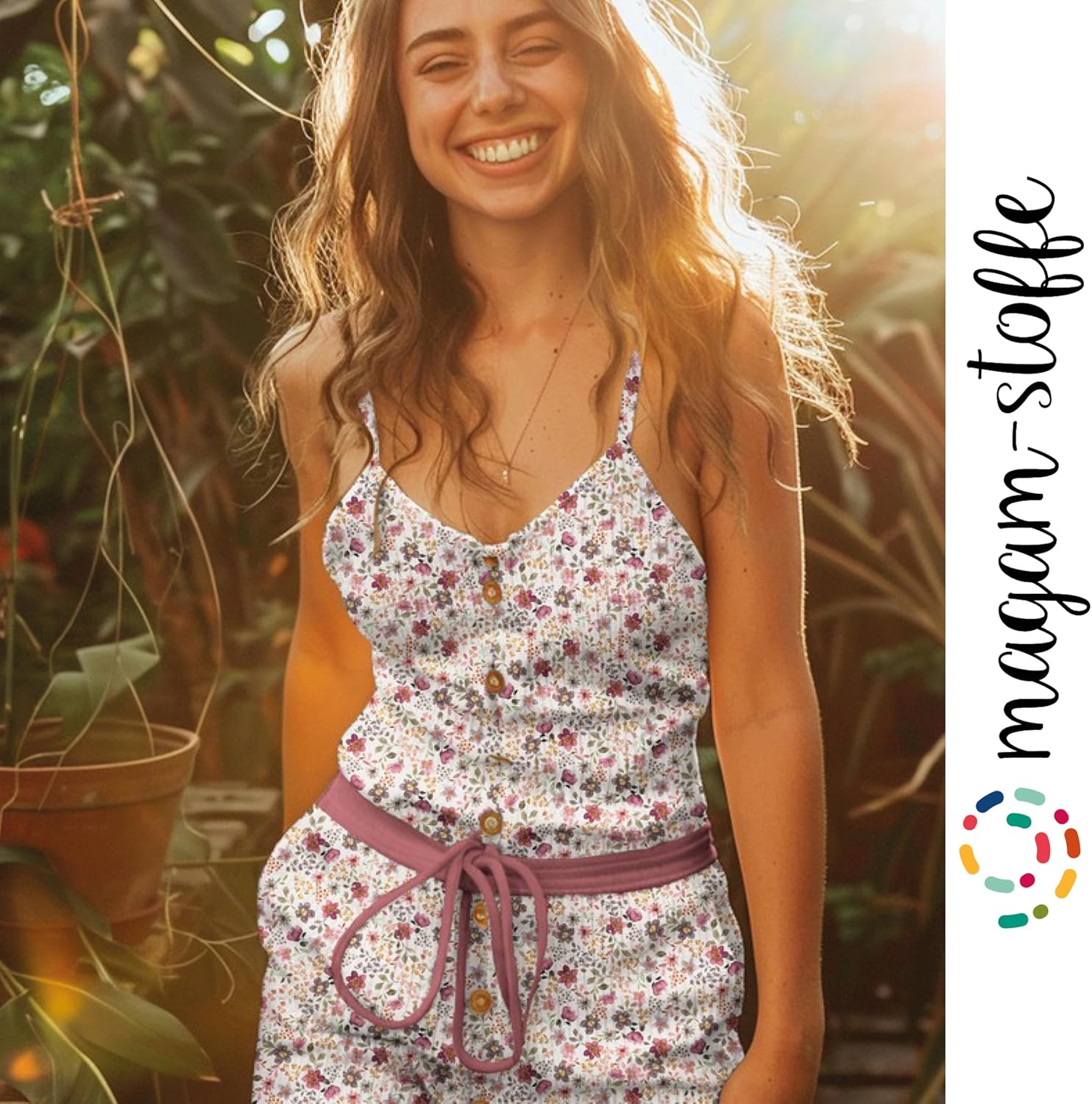 MAGAM-Stoffe Fiona Rippen Jersey Mode Stoff aus Niederlande Meterware 50cm (Lila)