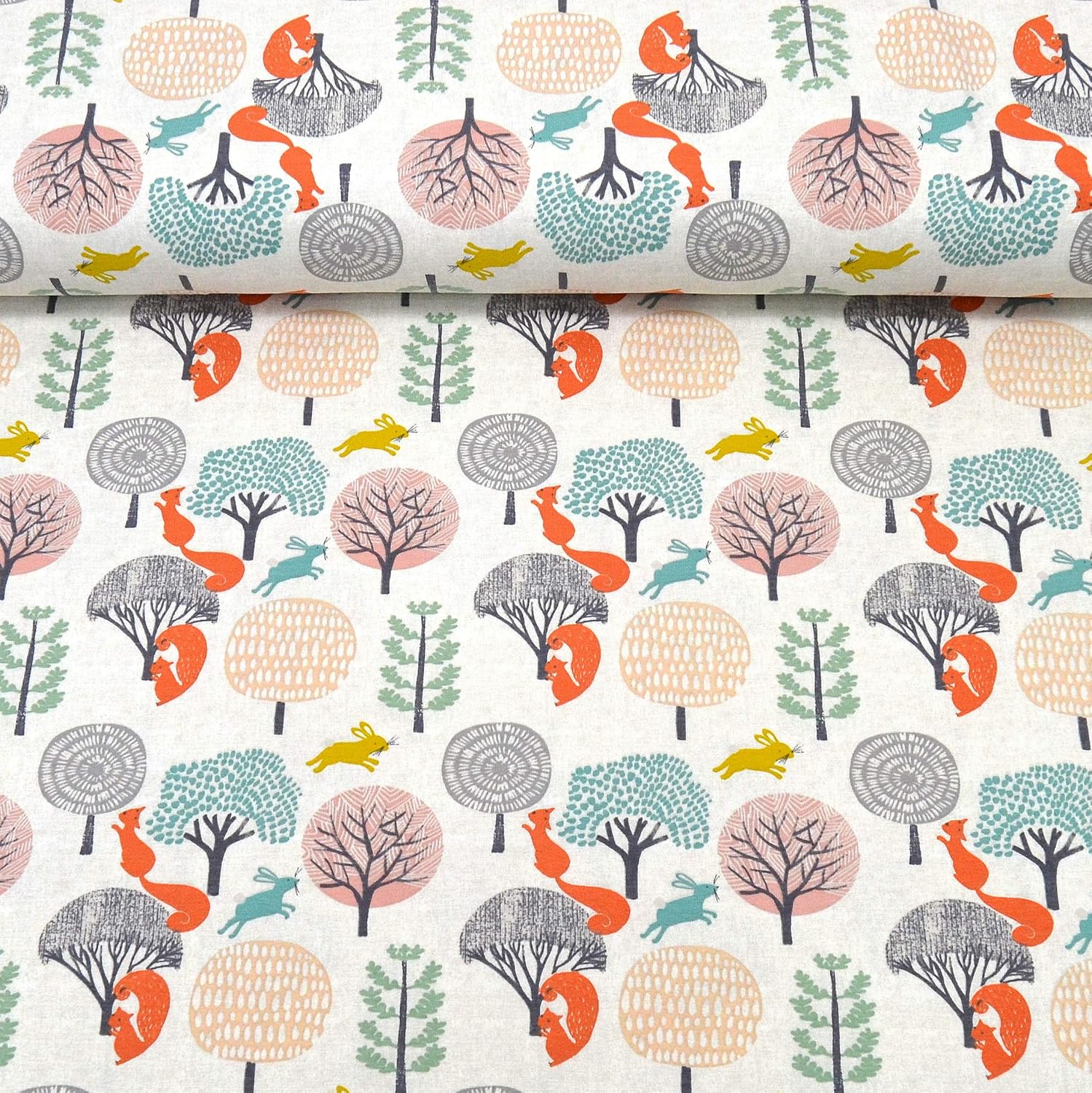 MAGAM-Stoffe Judith Waldfreunde Kinderstoff Oeko-Tex Meterware 50cm (Jersey)