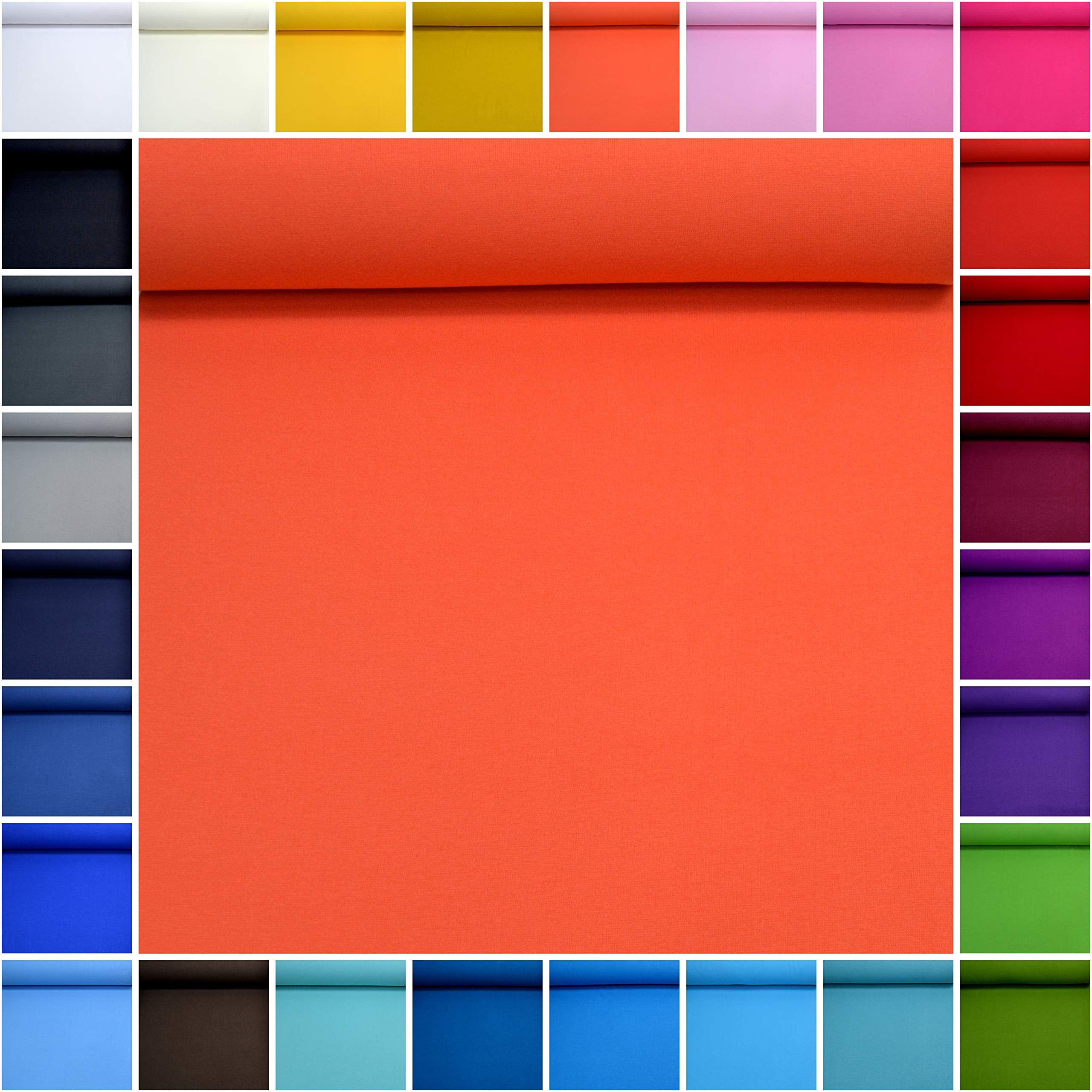 MAGAM-Stoffe Arne Bündchenstoff Feinstrick Uni Oeko-Tex Meterware 50cm (16. Aquamarin)