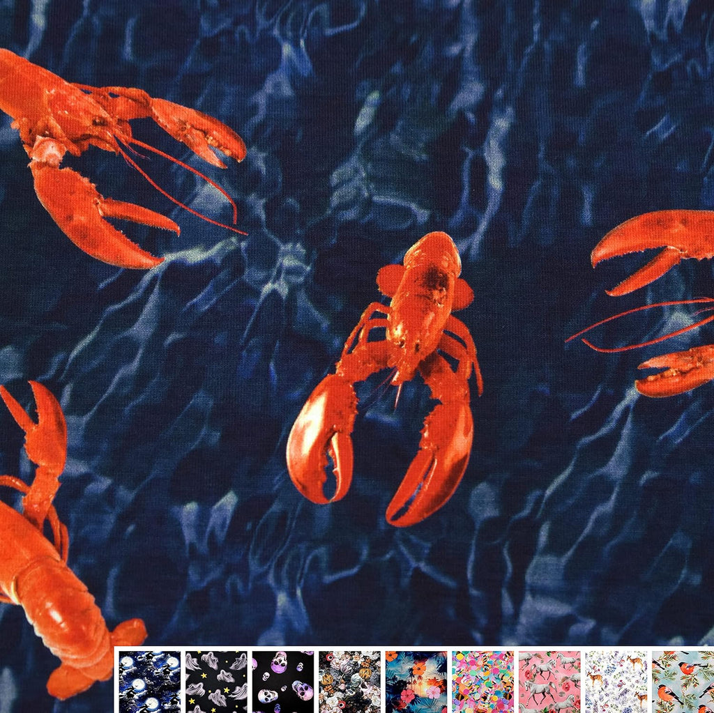 MAGAM-Stoffe Matthew Kinder Jersey Stoff Oeko-Tex Meterware 50cm (Hummer)