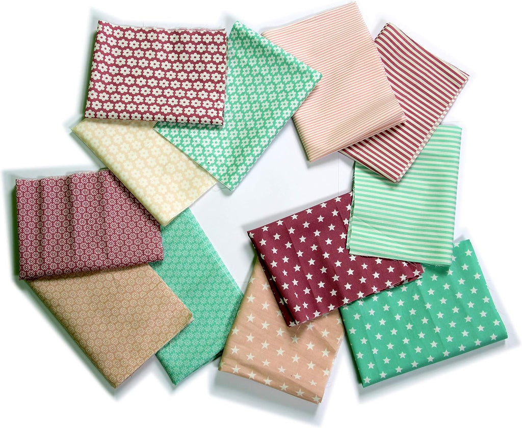 MAGAM-Stoffe Stoffpaket Amelie 12 hochwertige Stoffe für Patchwork und Accessoires