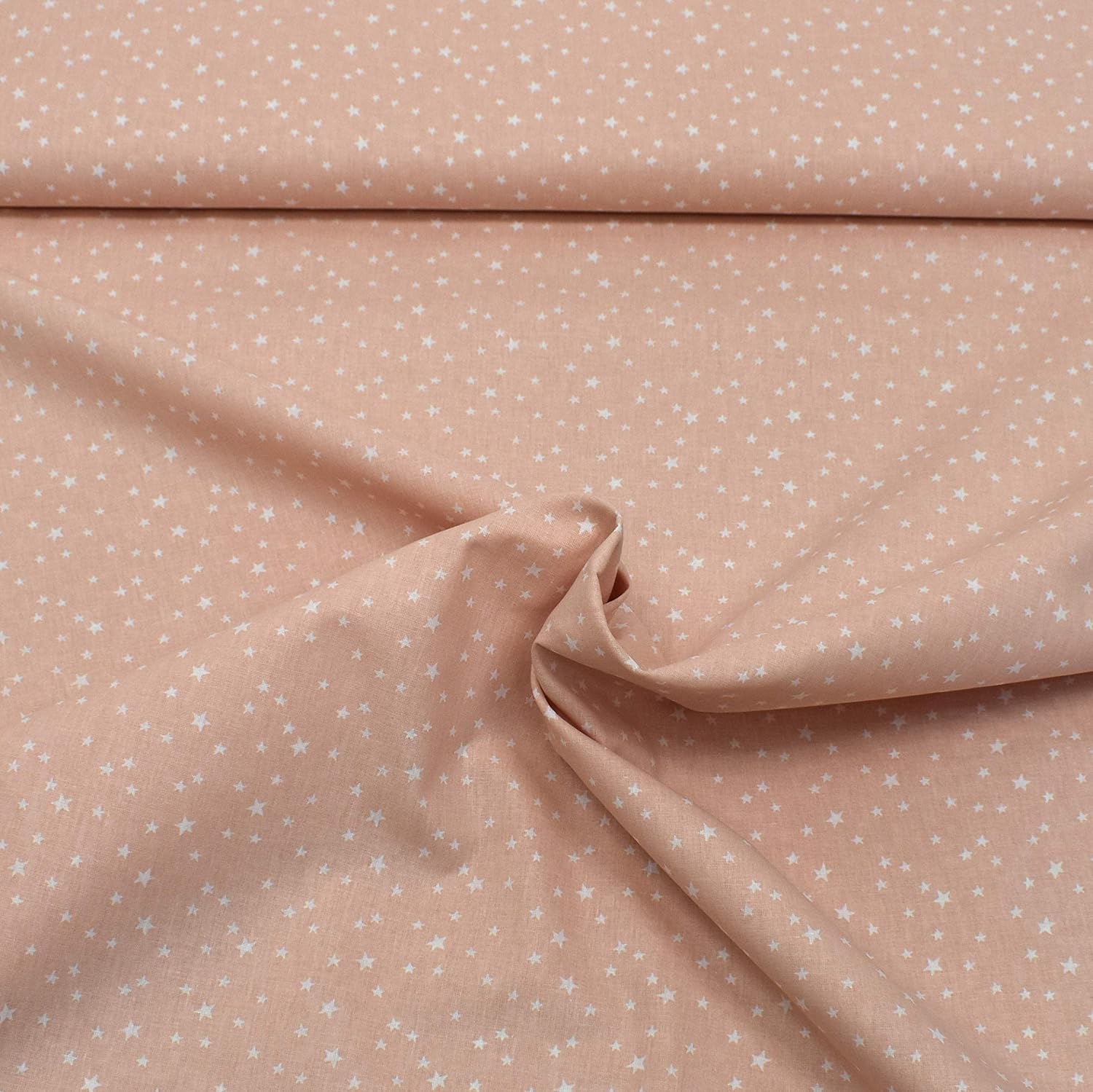 MAGAM-Stoffe Sterne William Kinder Baumwollstoff Oeko-Tex Meterware 50cm (Pfirsich-Rosa)