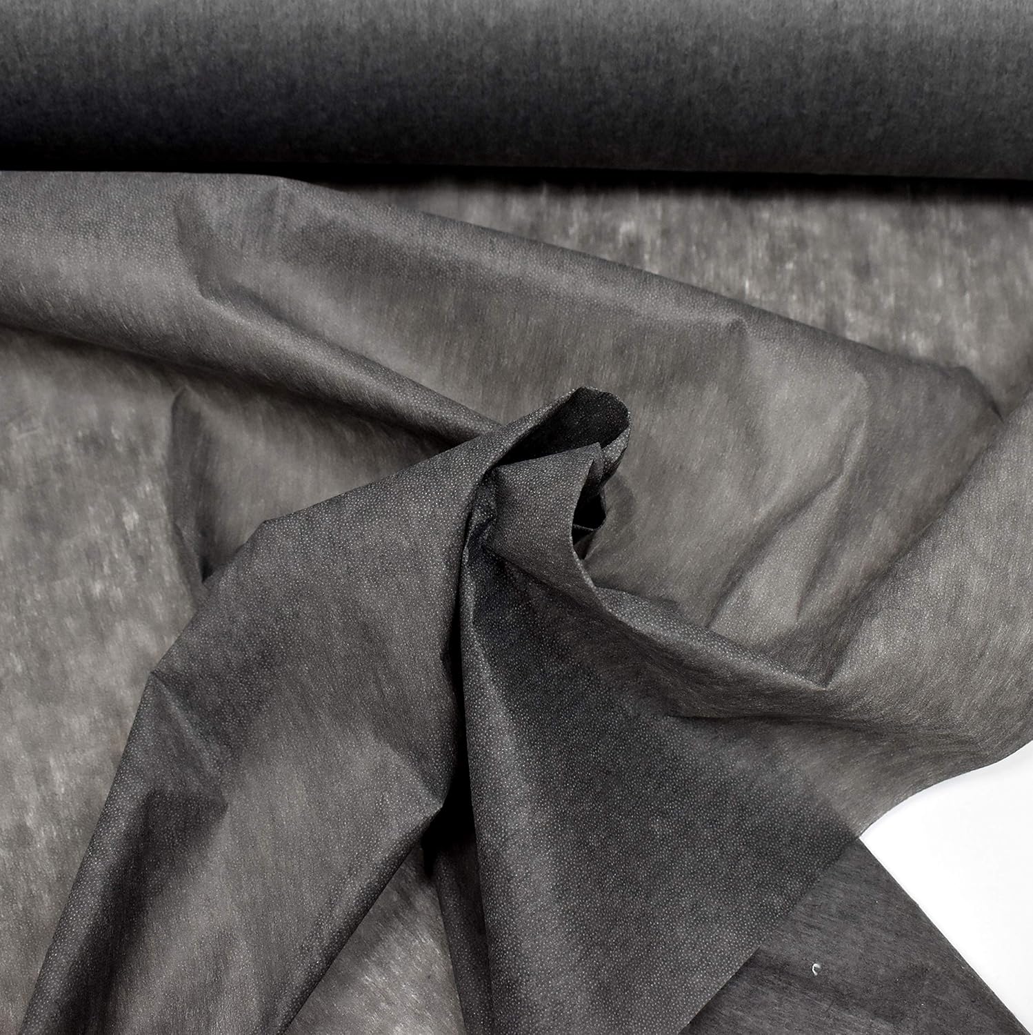 MAGAM-Stoffe Bügeleinlage Einlagestoff zum aufbügeln Vlieseline Industriestandard Meterware 50cm (Anthrazit)