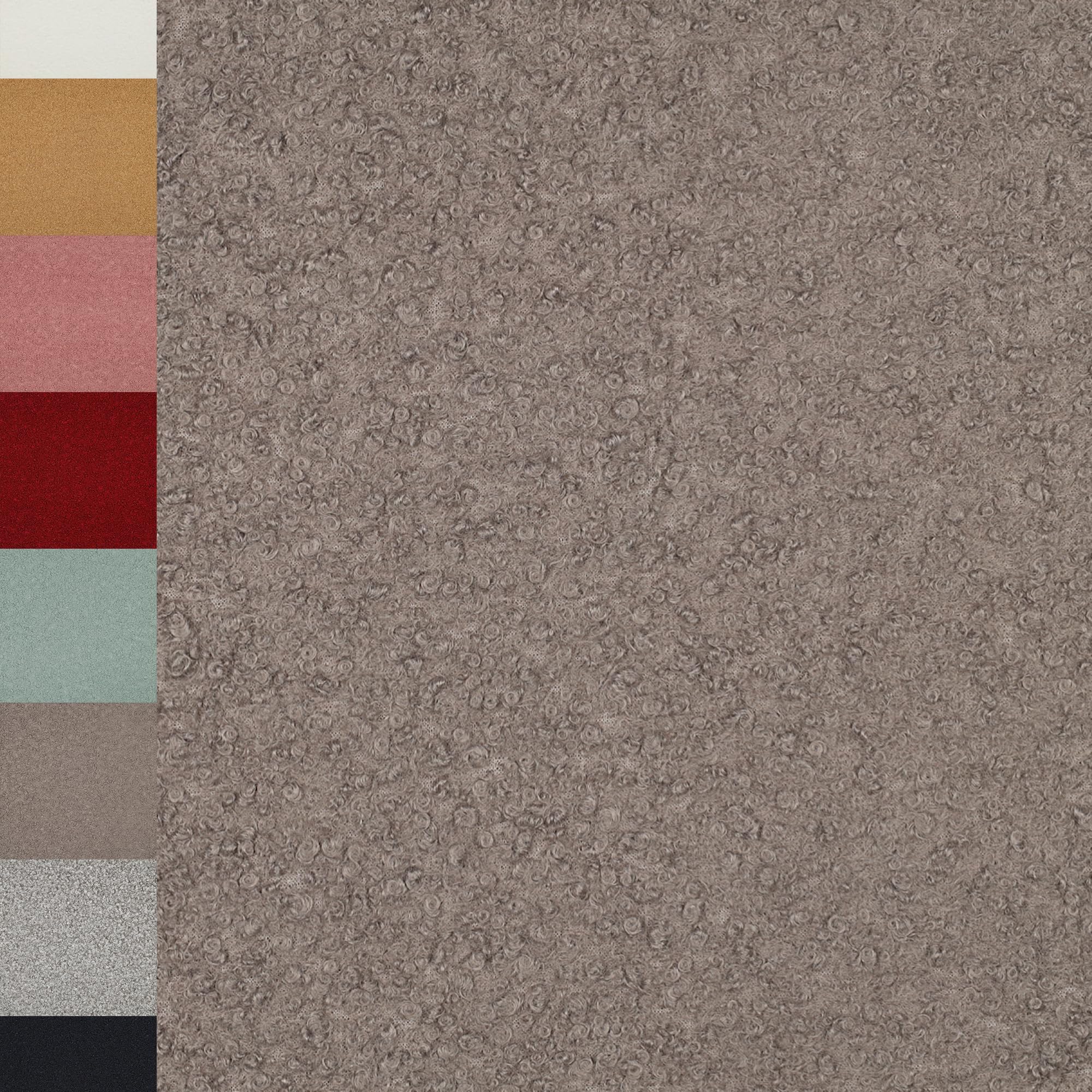 MAGAM-Stoffe Ruby Teddy super weicher Teddyfell Boucle Meterware ab 50cm (01. Natur)