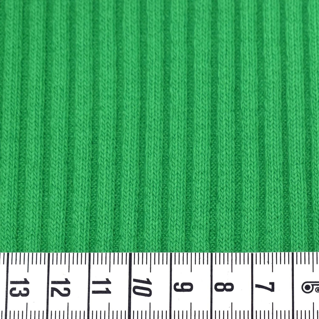 MAGAM-Stoffe Charly Schwerer Bündchenstoff Grobstrick uni Oeko-Tex Meterware 50cm (04. Gras-Grün)