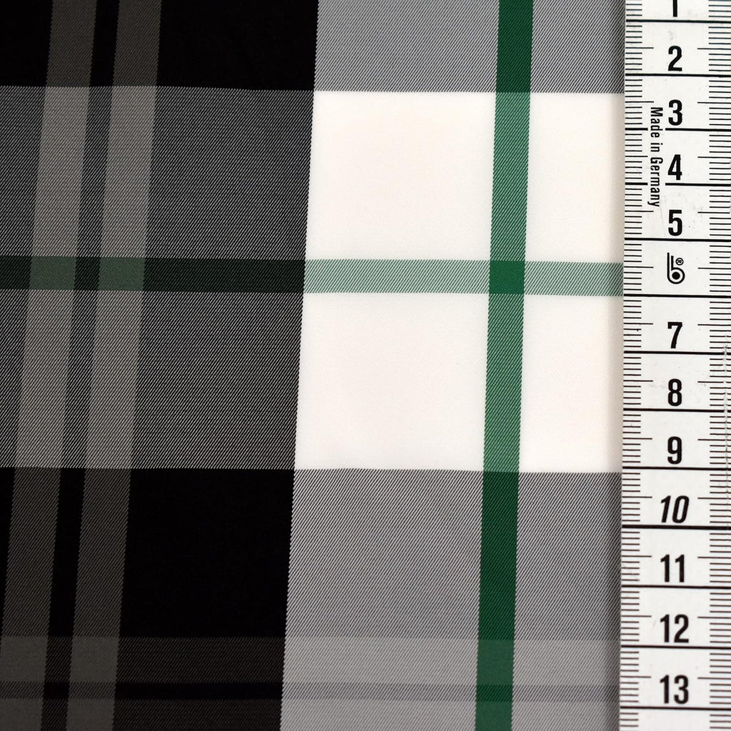 MAGAM-Stoffe Liam Futterstoff Segeltuch Outdoor Stoff Meterware 50cm (Streifen grün)