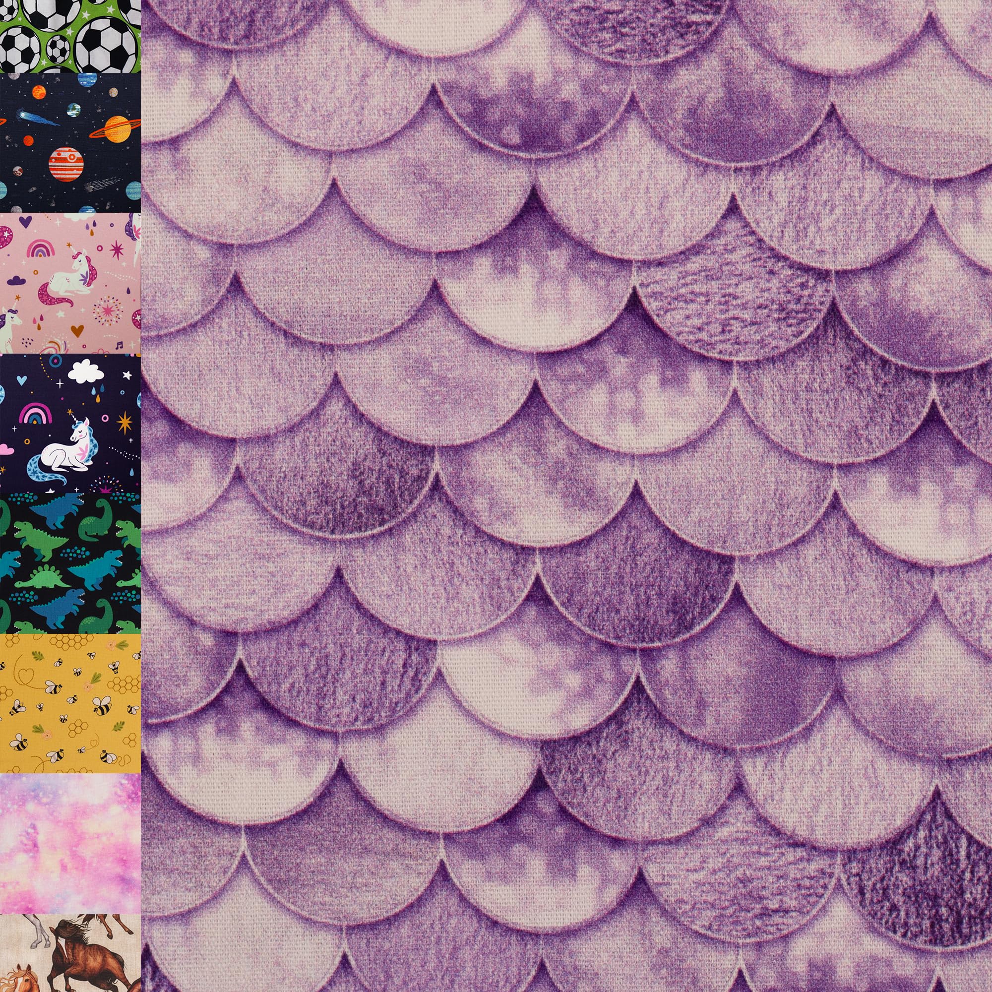 MAGAM-Stoffe Niklas Kinder Baumwollstoff ÖKO-TEX Meterware ab 50cm (Bienen gelb)