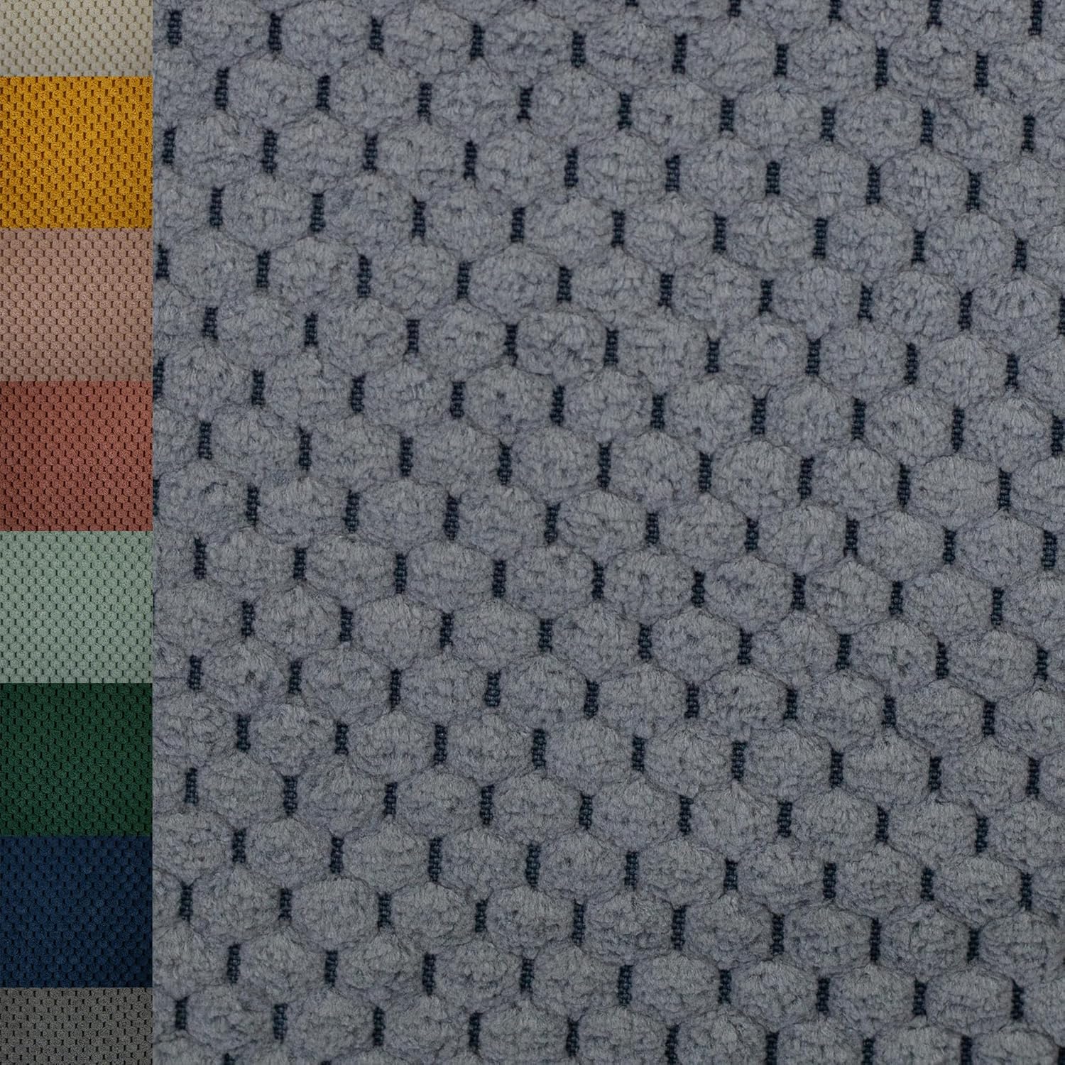 MAGAM-Stoffe Barcelona weicher Deko Polster Taschen Cord Samt Meterware ab 50cm (06. Taubenblau)