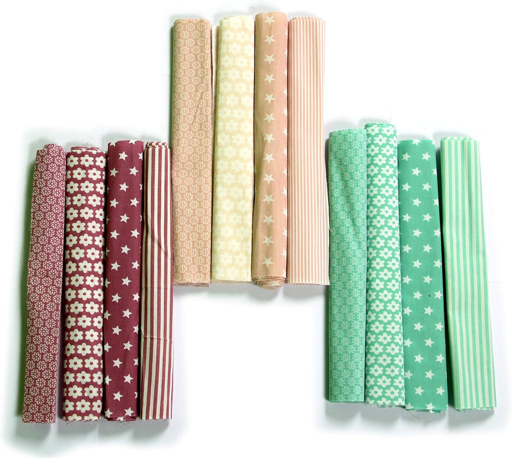 MAGAM-Stoffe Stoffpaket Amelie 12 hochwertige Stoffe für Patchwork und Accessoires