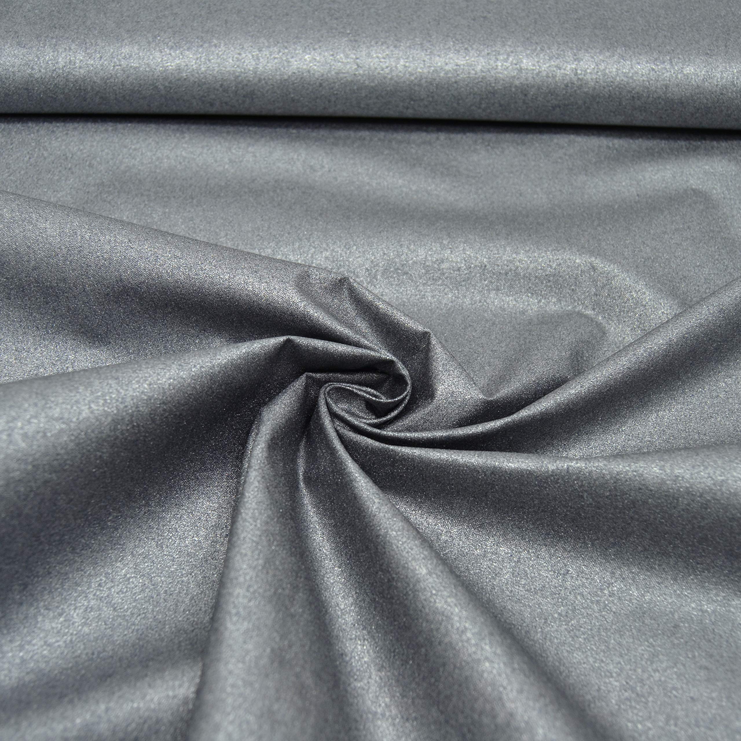 MAGAM-Stoffe Maren Wasserabweisender Baumwollstoff Wachstuch Glitzer Oeko-Tex Meterware 50cm (02. Silber)